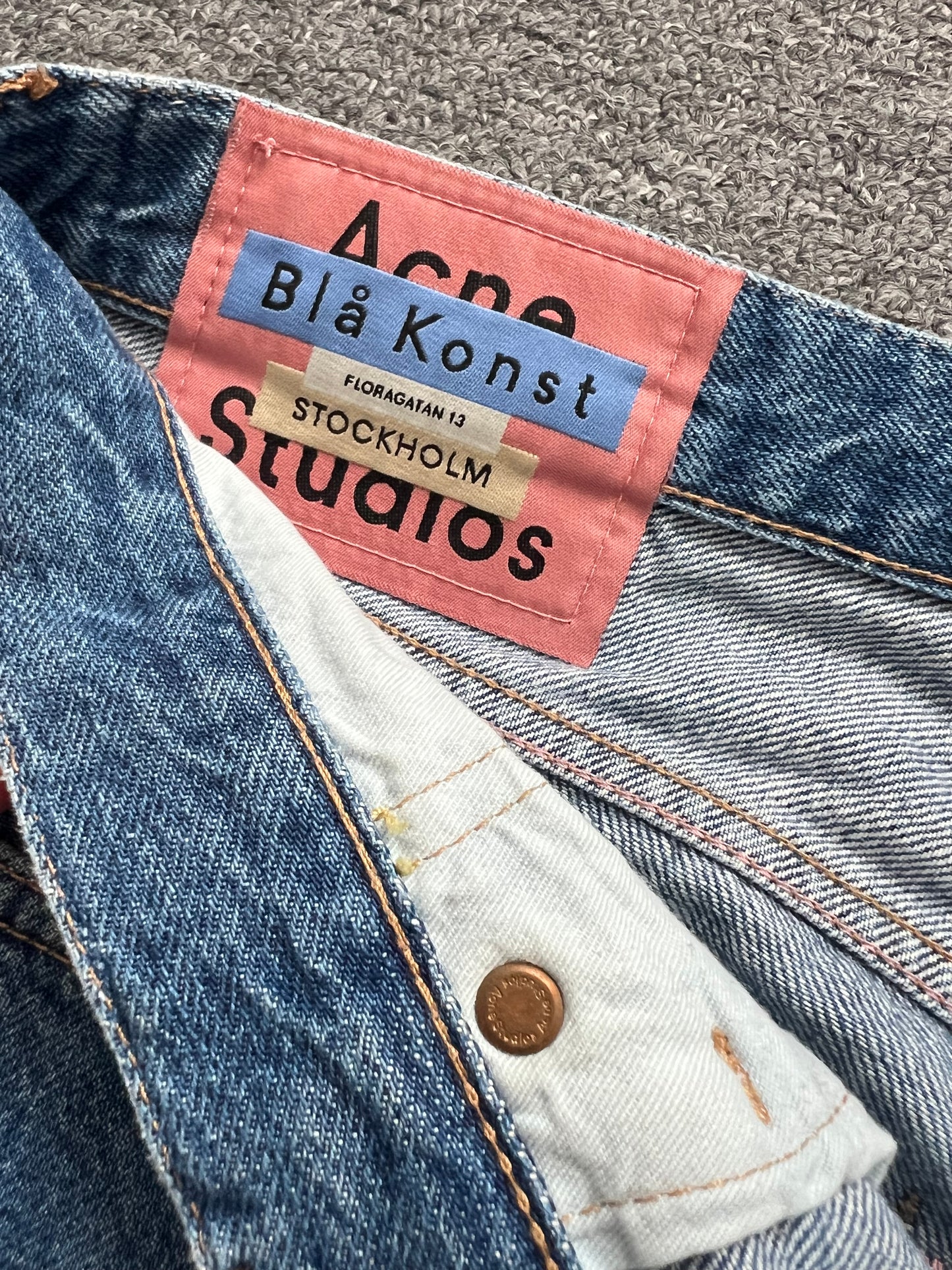 Acne Studios 1996 Blue Denim Jeans