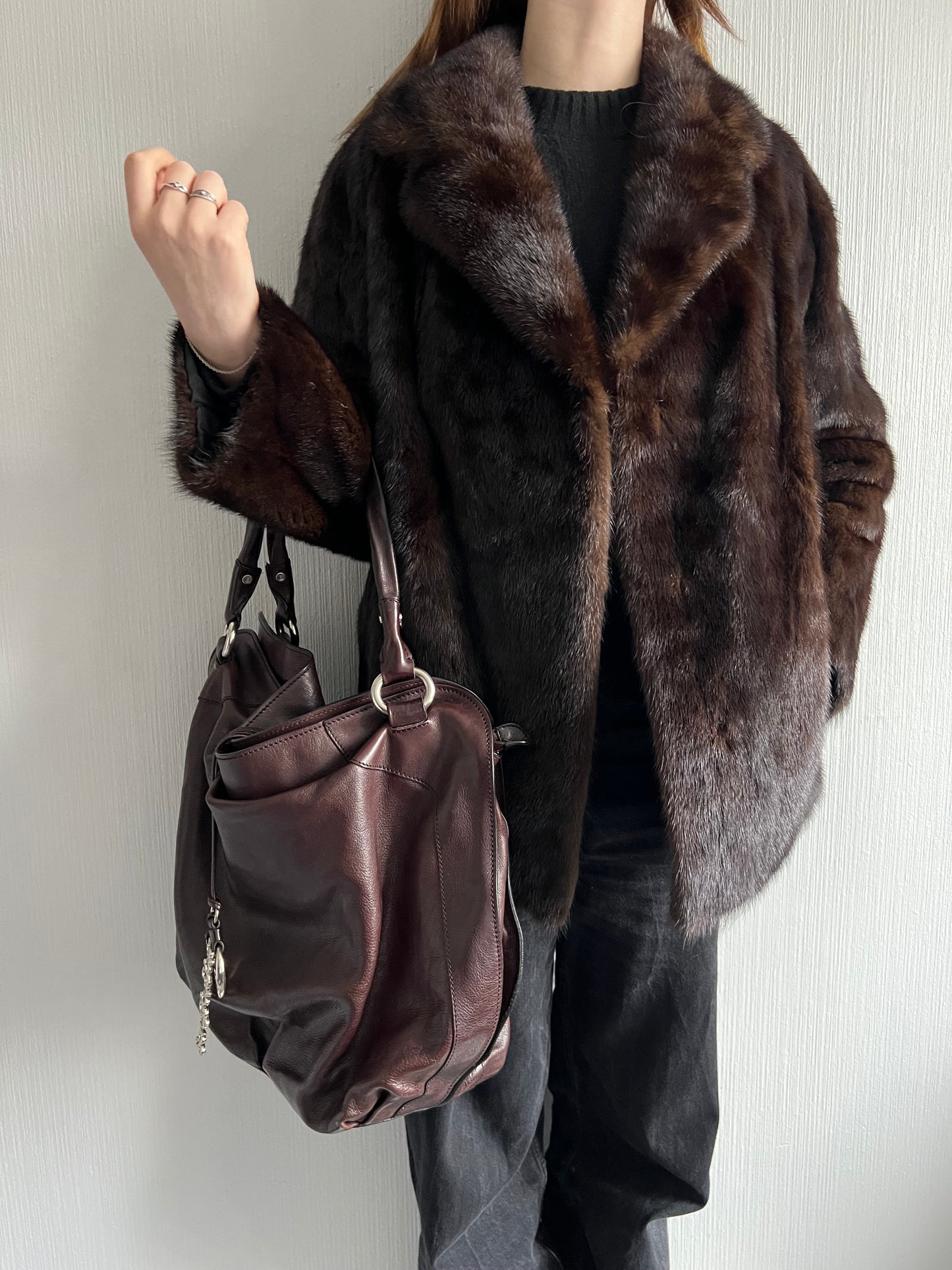 Saga Furs Mink Coat Auto Lady Short Jacket