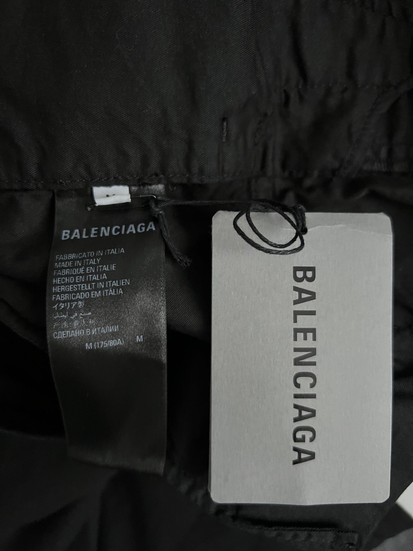 Balenciaga FW22 Black Ripstop Cargo Pants