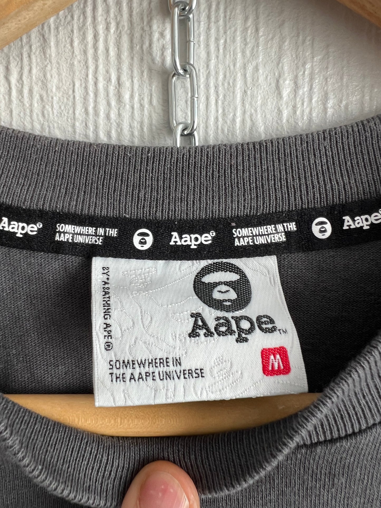 Aape by A Bathing Ape Racing Cotton T-Shirt