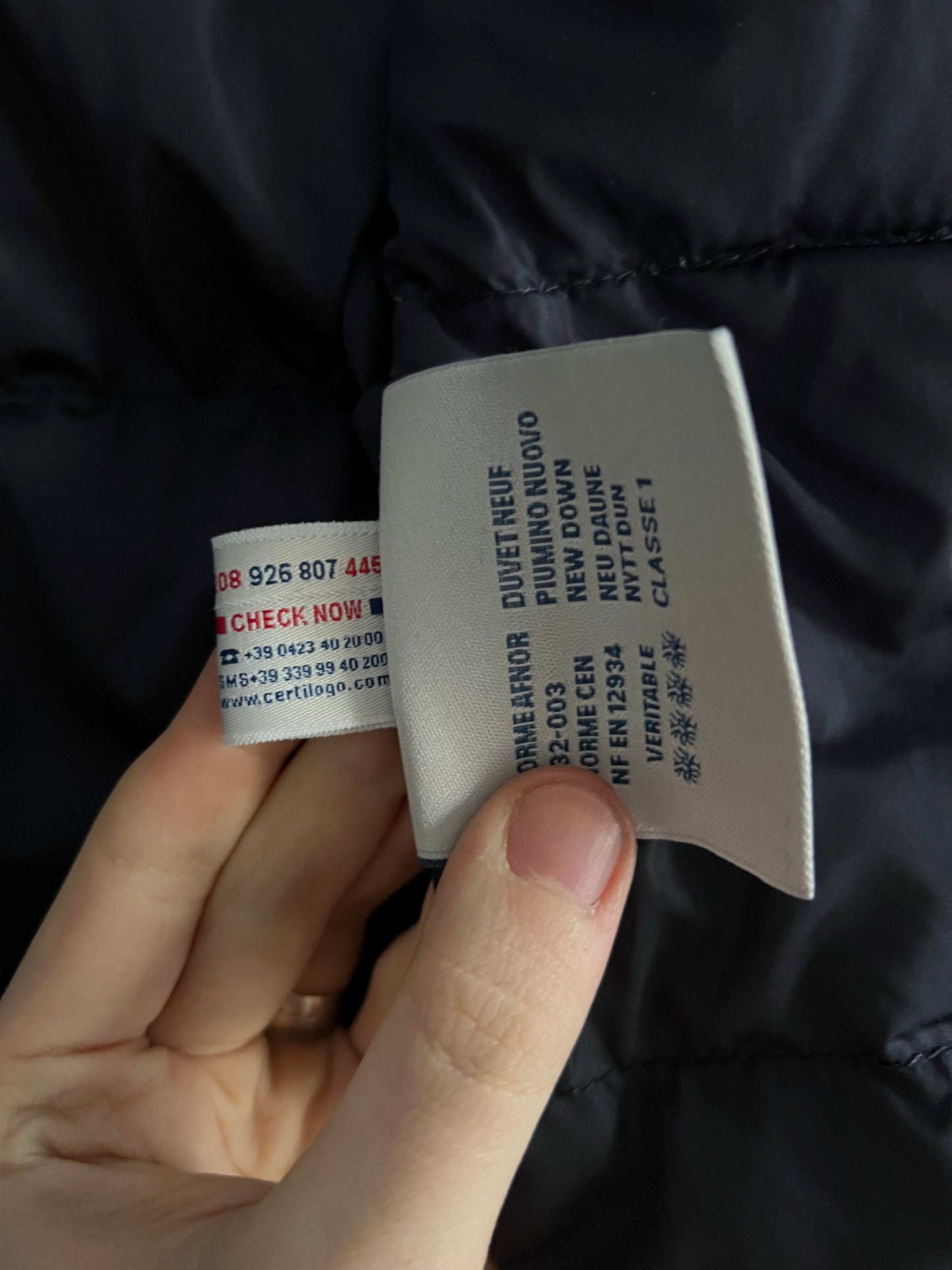 Moncler Claude Black Cotton Down Blazer Mens Jacket