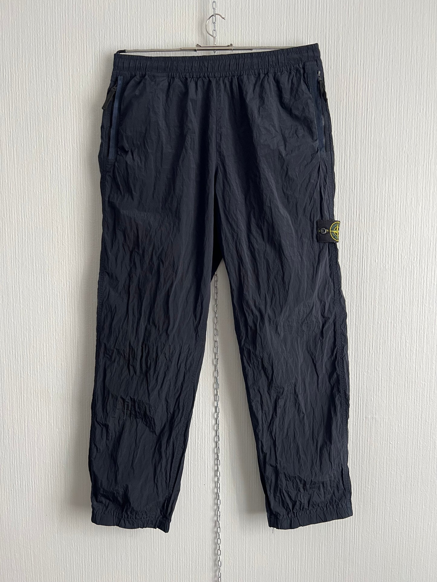Stone Island Navy Nylon Metal Econyl Pants