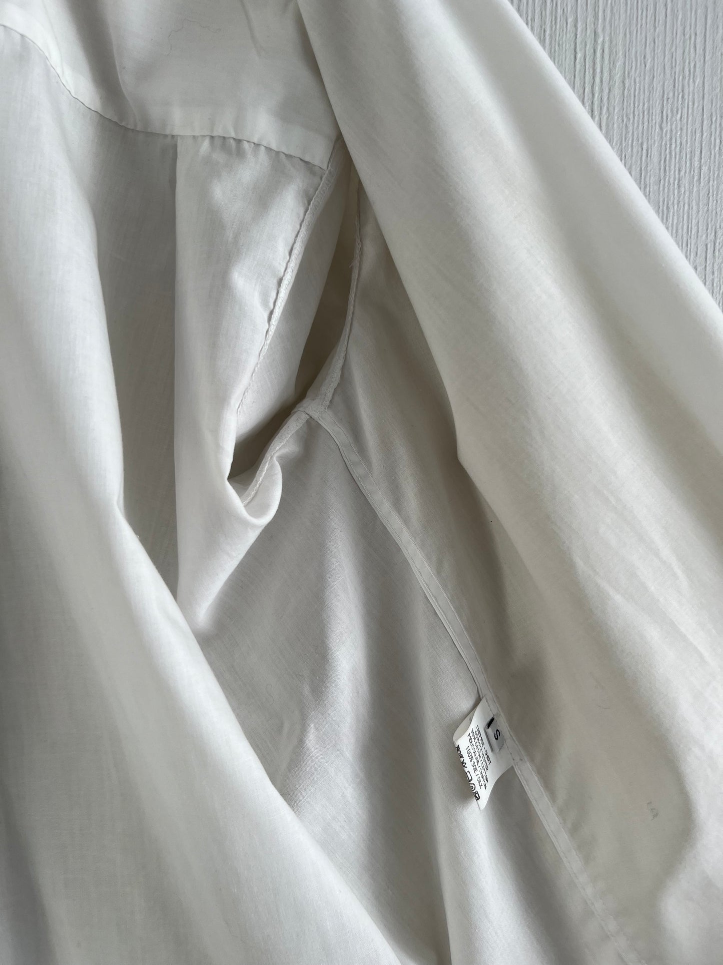 Archive Maison Margiela 0 Artisinal Line Double layered Mens Shirt with Silk Top Layer