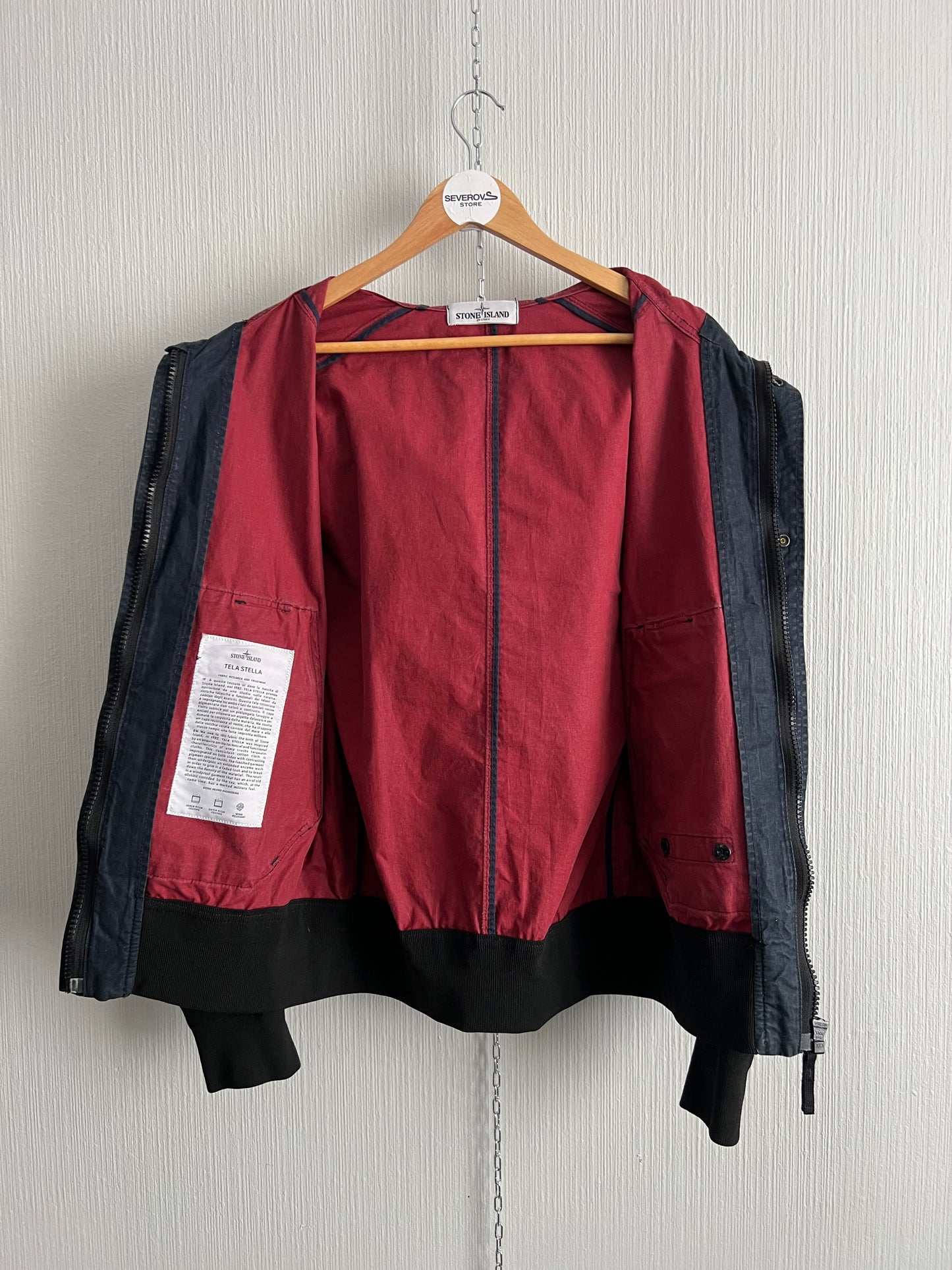 Stone Island SS13 Navy Tela Stella Hooded Jacket