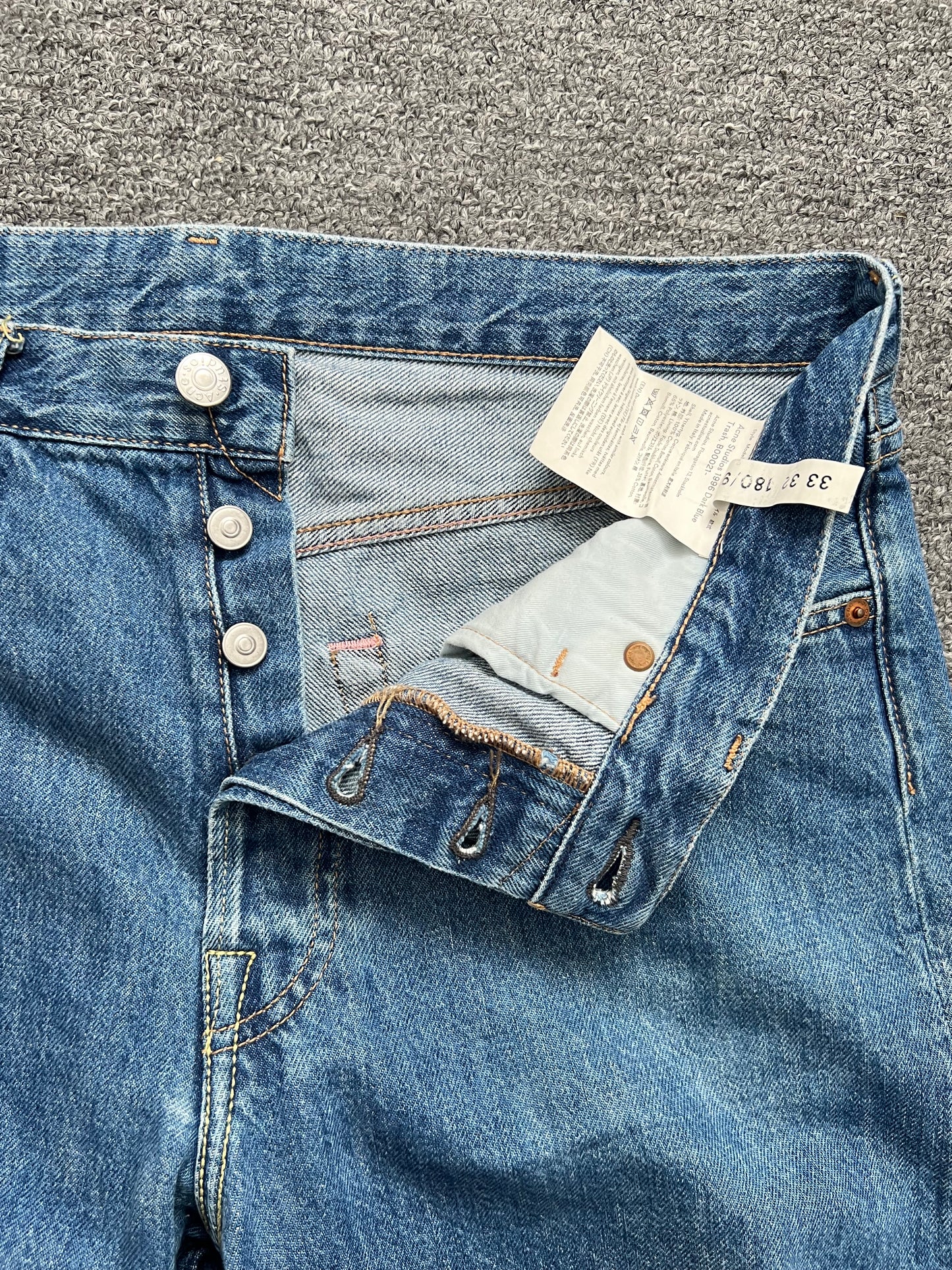 Acne Studios 1996 Blue Denim Jeans