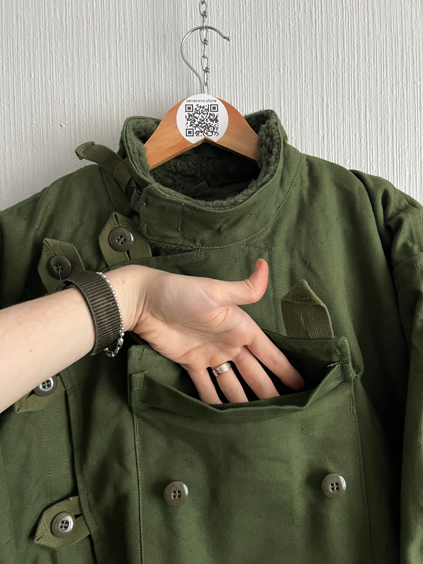 Authentic Vintage 60s Swedish Military Motorcycle Jacket worn by Pharrell Williams