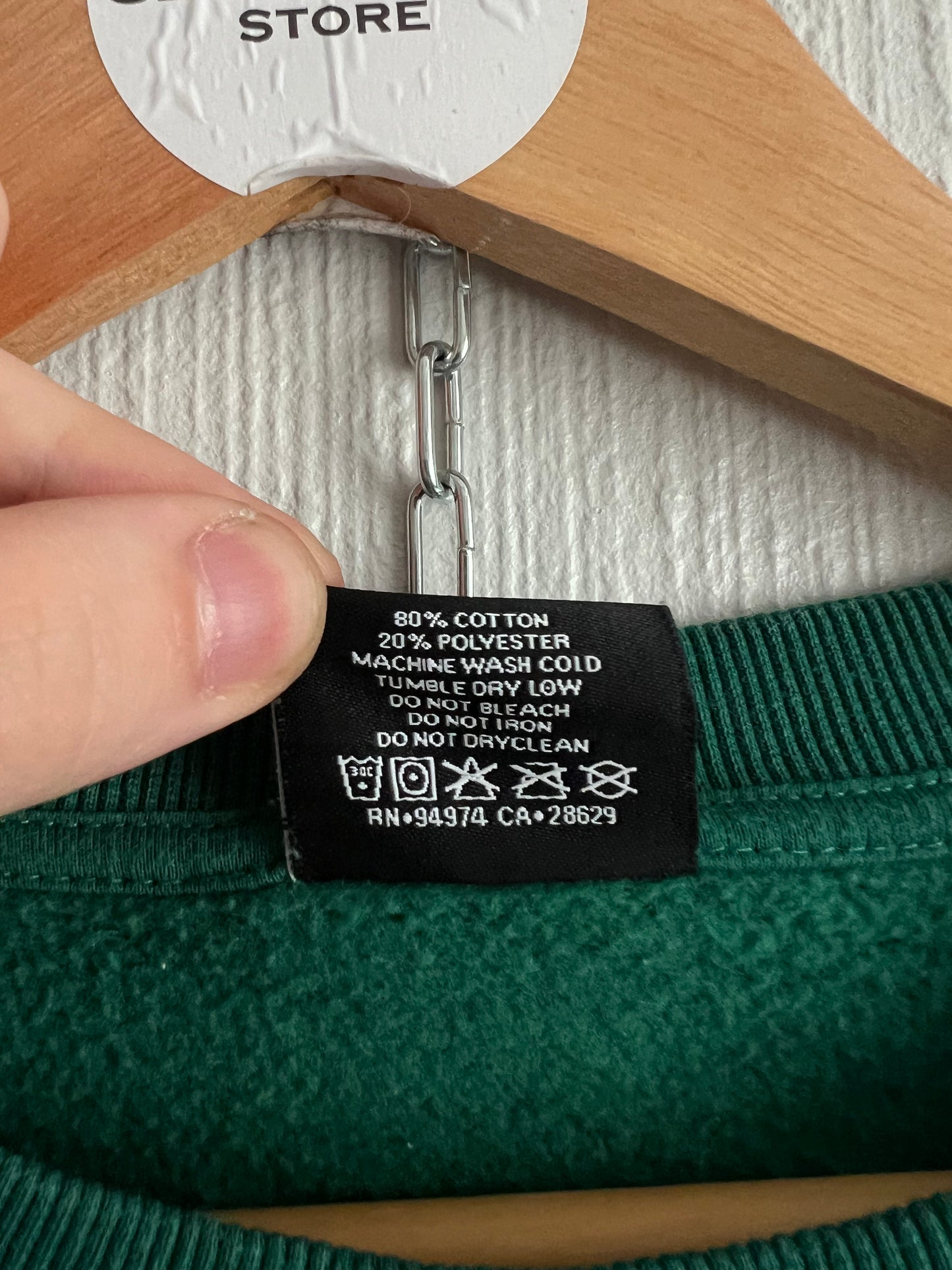 Stussy Green Cotton Crewneck
