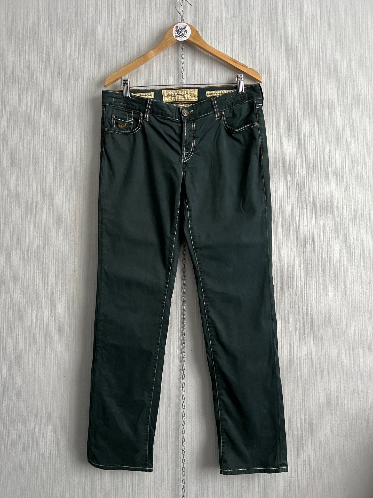 Jacob Cohen 711 Model Mens Dark Green Pants