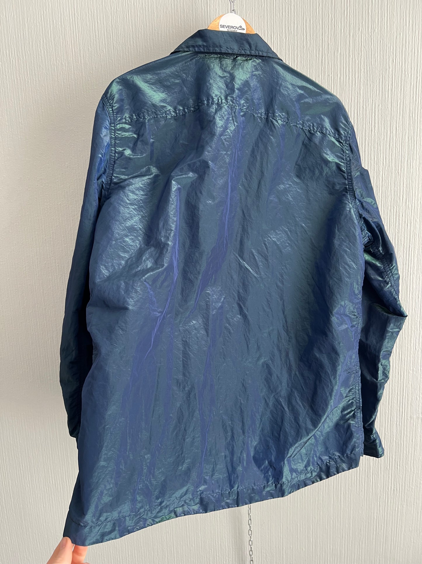 Stone Island SS17 Blue Green Weft Overshirt
