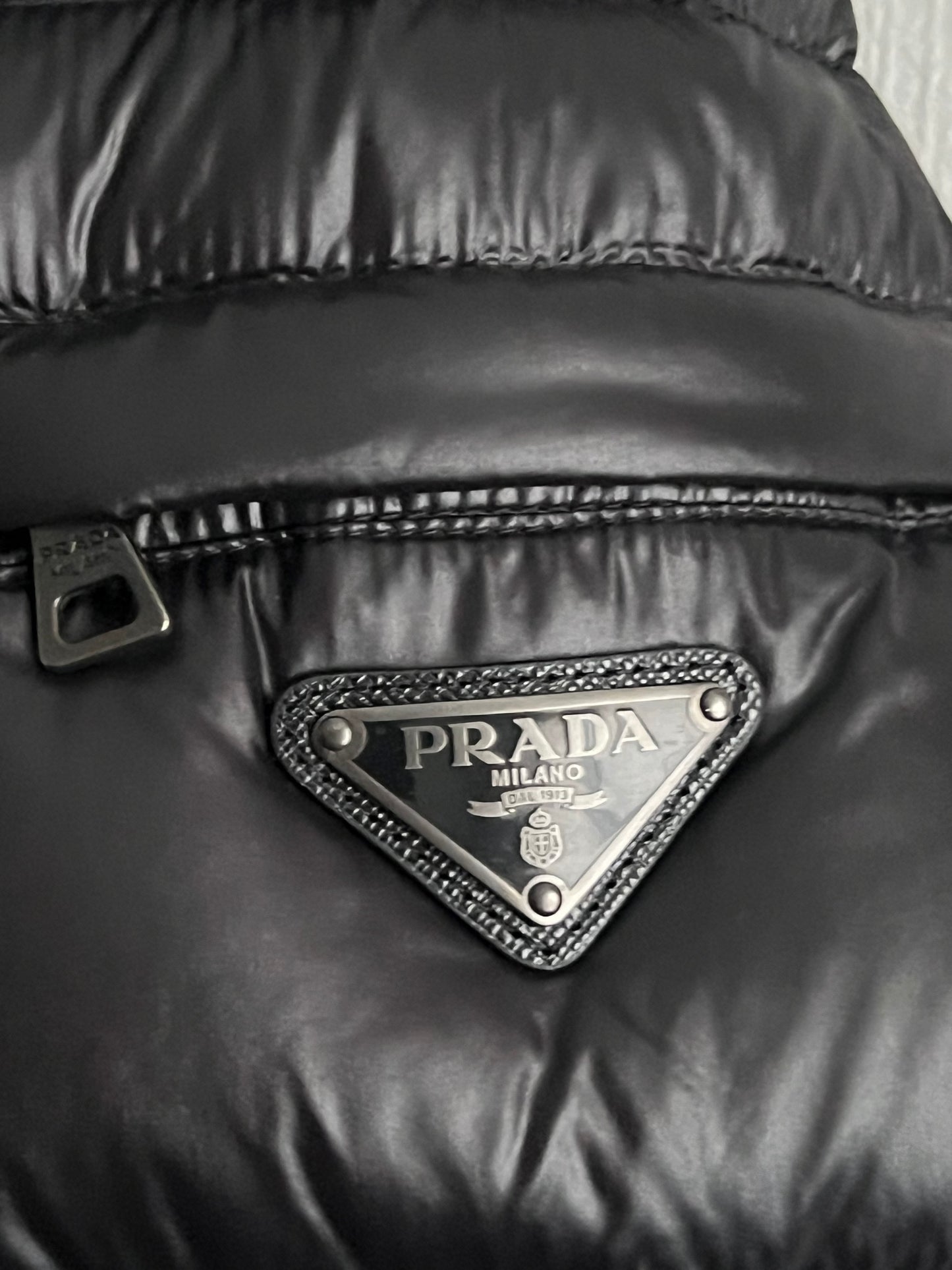 Prada Milano Black Nylon Down Puffer Jacket