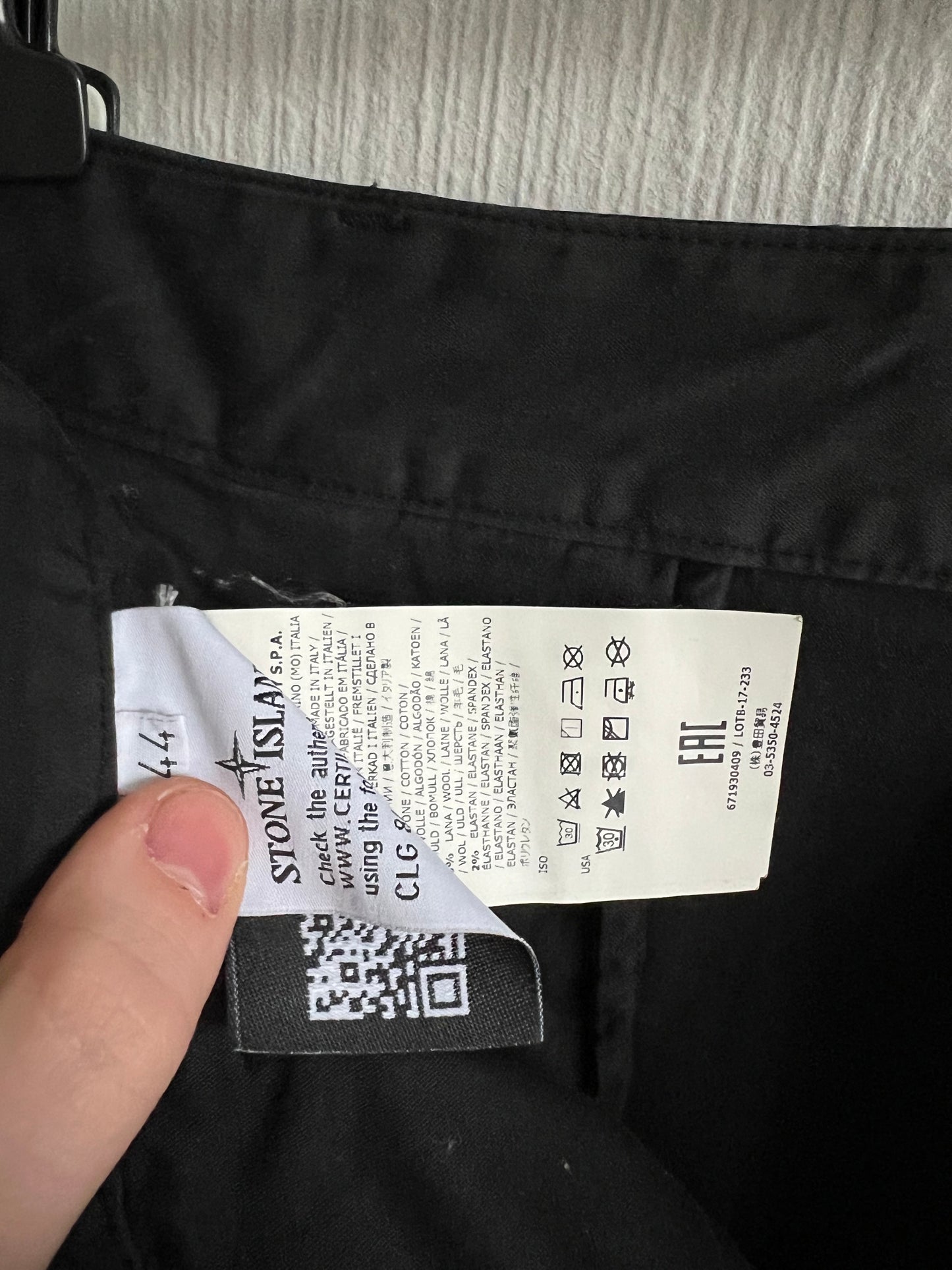 Stone Island Shadow Project Garment Dyed Articulated Mens Pants