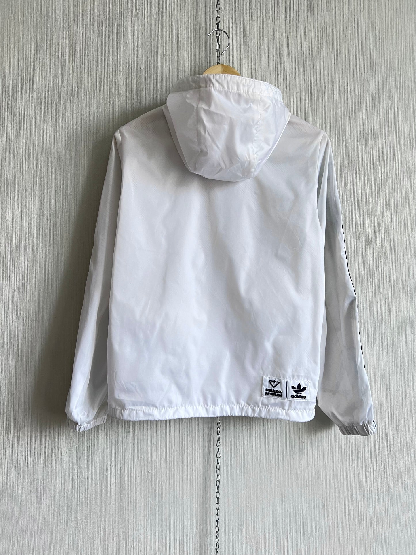 Adidas X Prada RE-Nylon Hooded Track Jacket White
