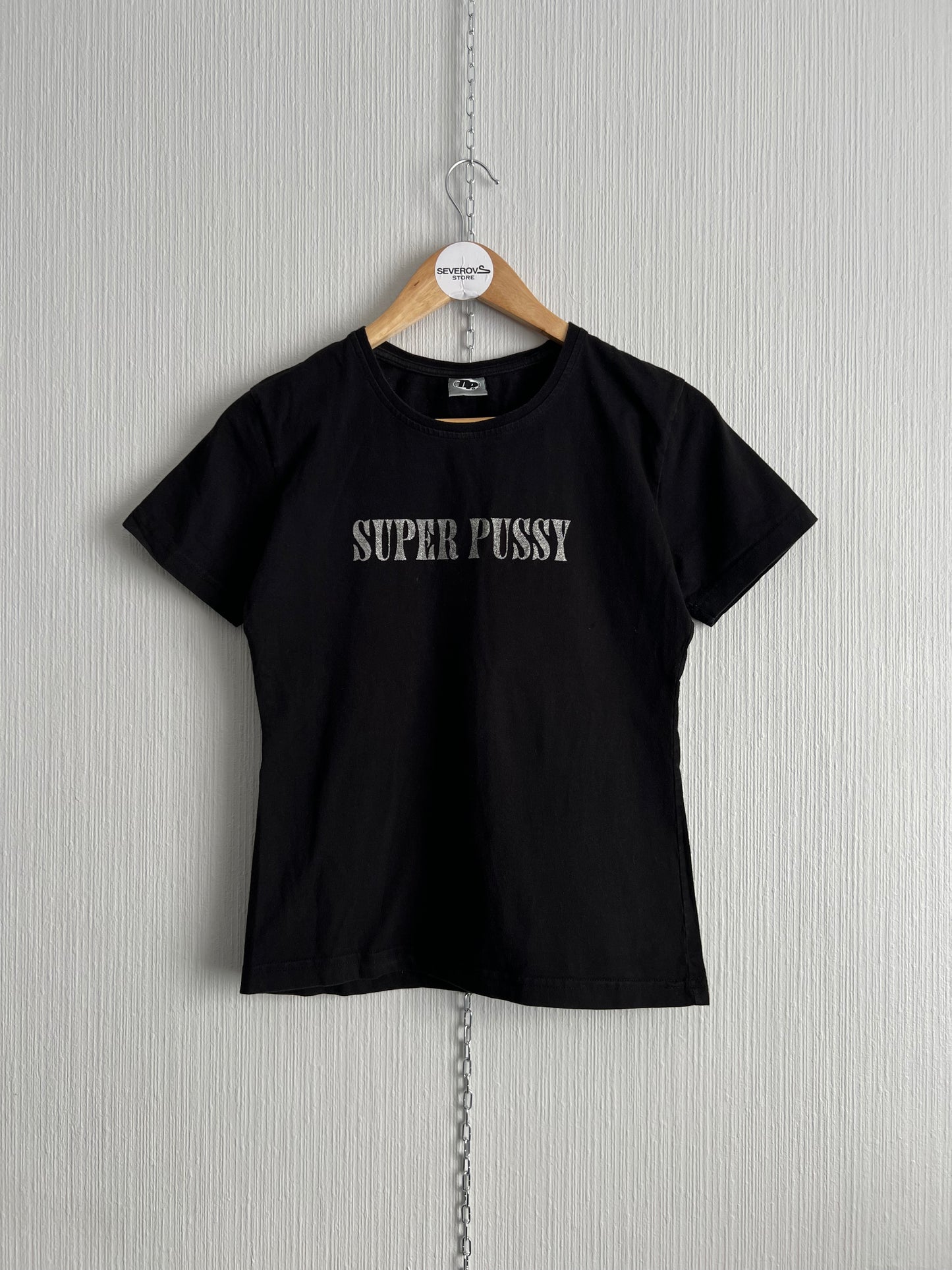 90s Vintage “Super Pussy” Women’s Black T-shirt