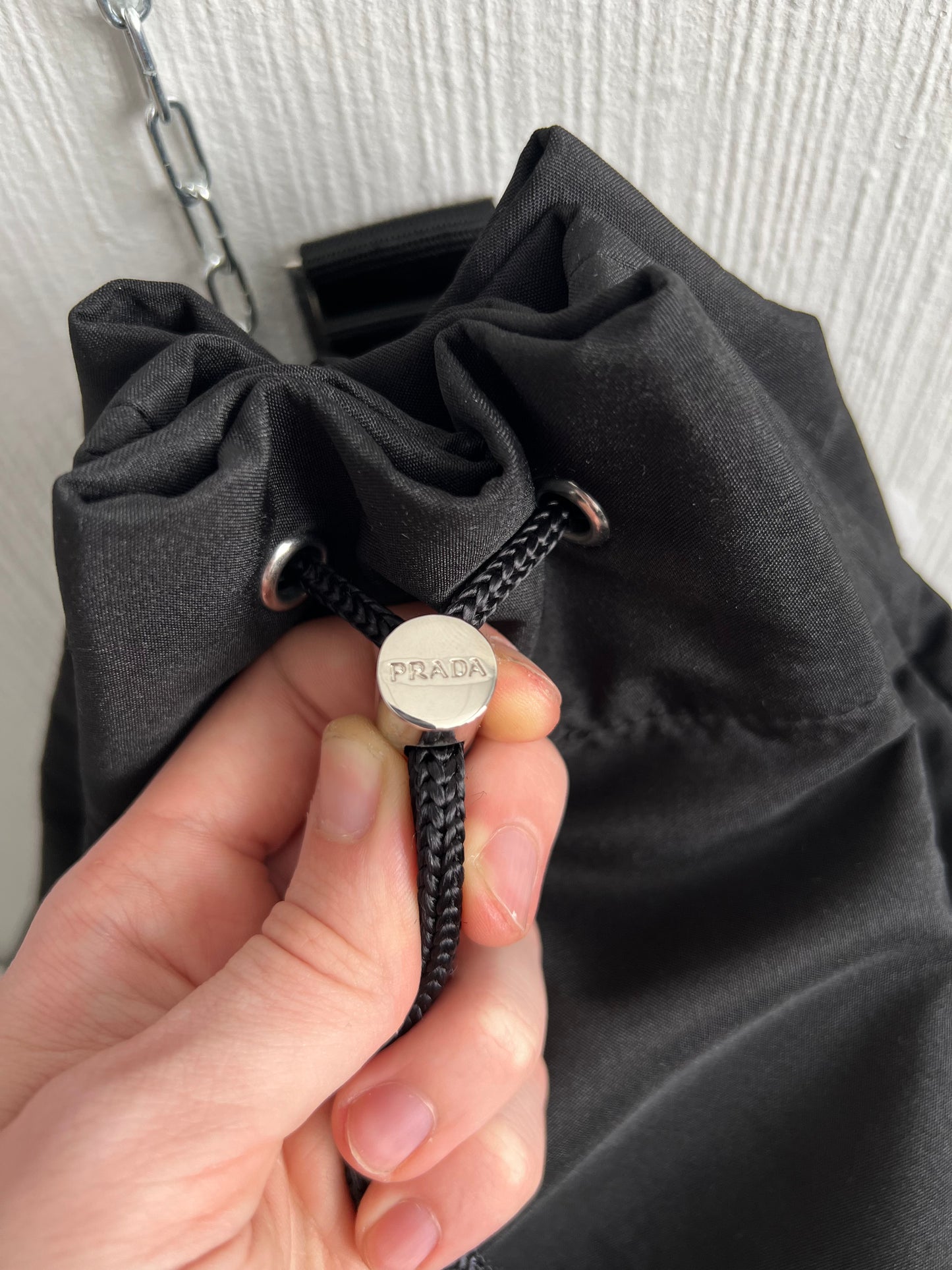 Prada Luna Rossa Black Sling Bag