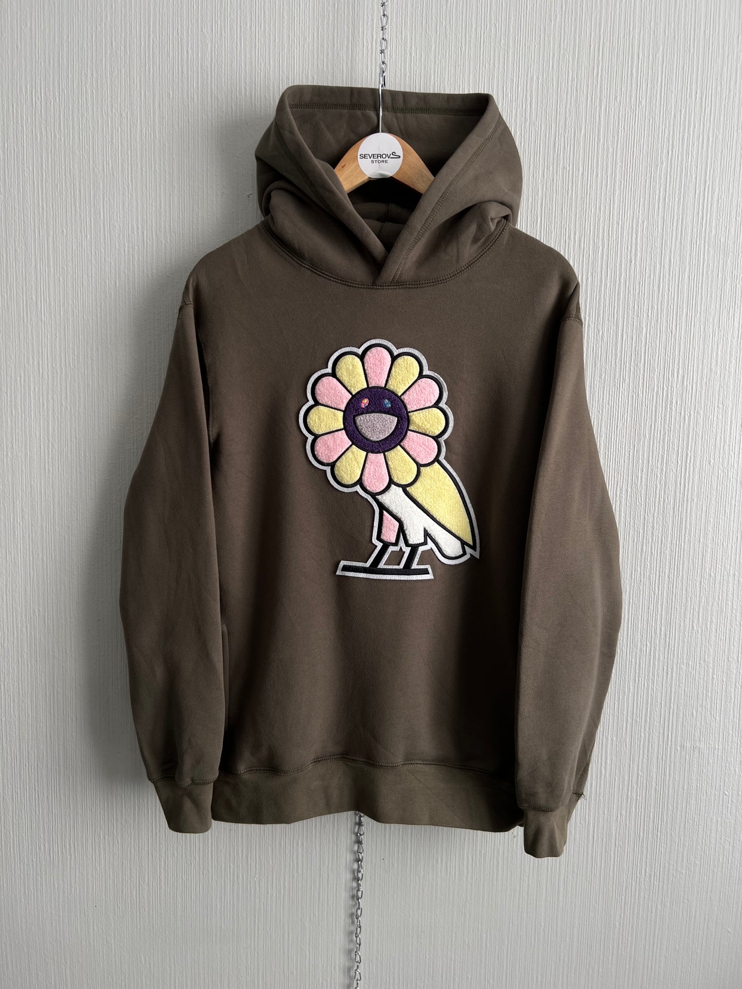 Octobers Very Own × Takashi Murakami Hoodie in Khaki