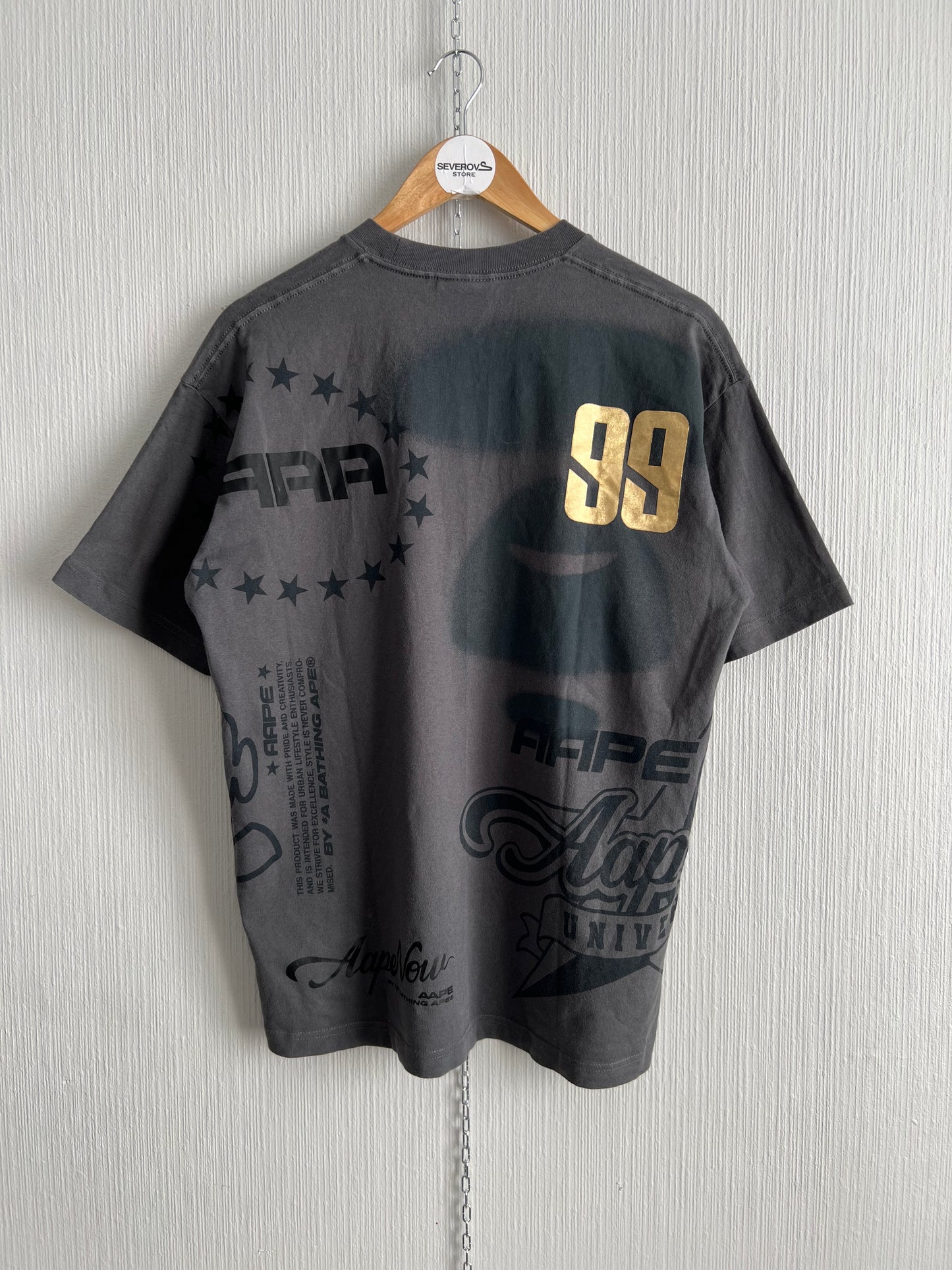 Aape by A Bathing Ape Racing Cotton T-Shirt