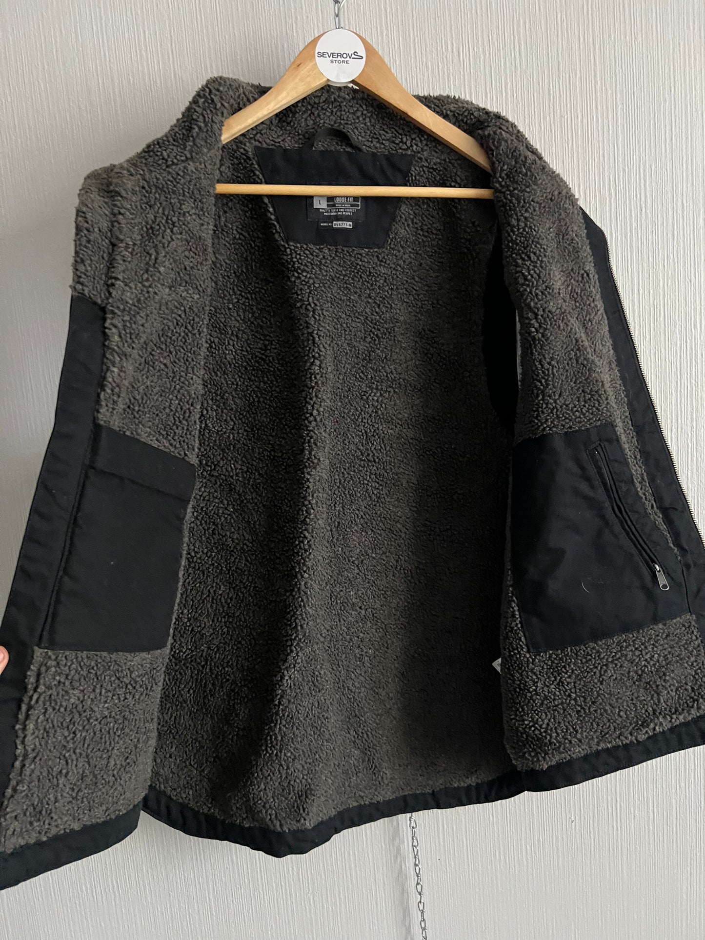 Carhartt Canvas Faux Shearling Black Vest