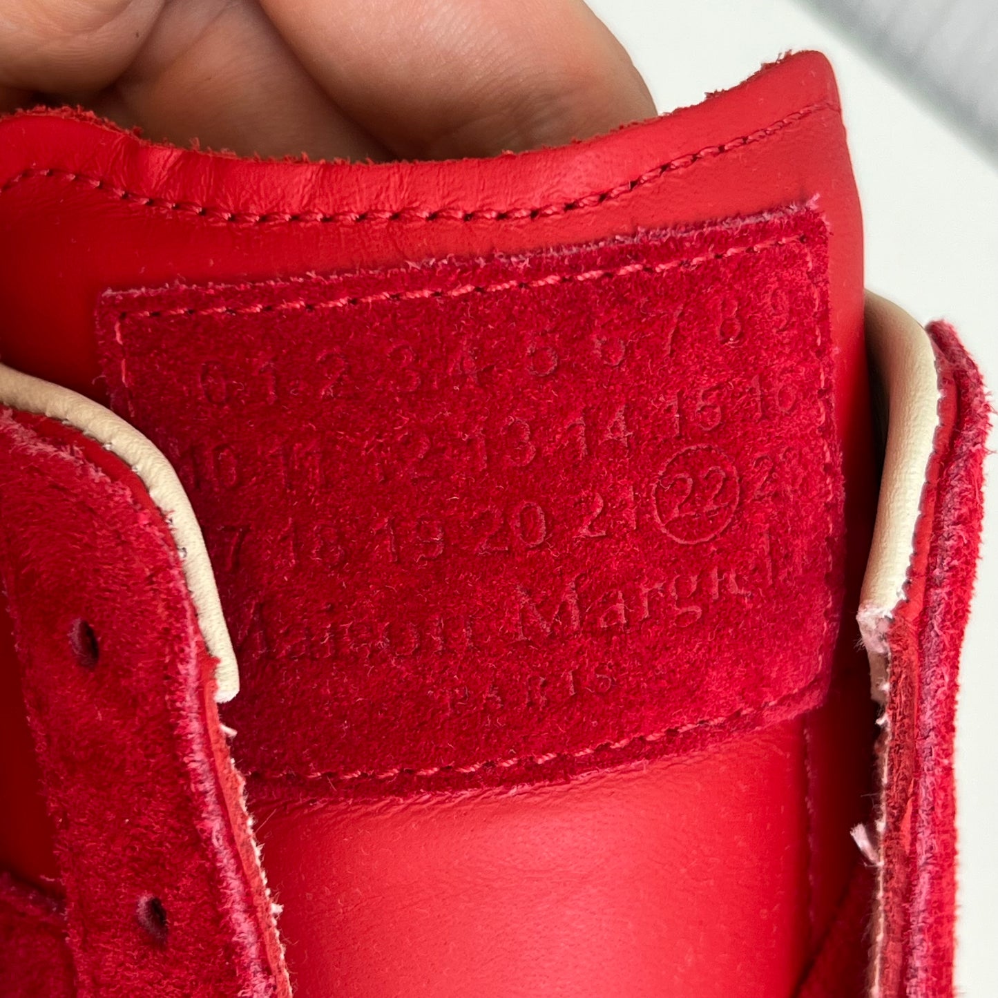 Maison Martin Margiela Replica Gats Mens Red Trainers Shoes