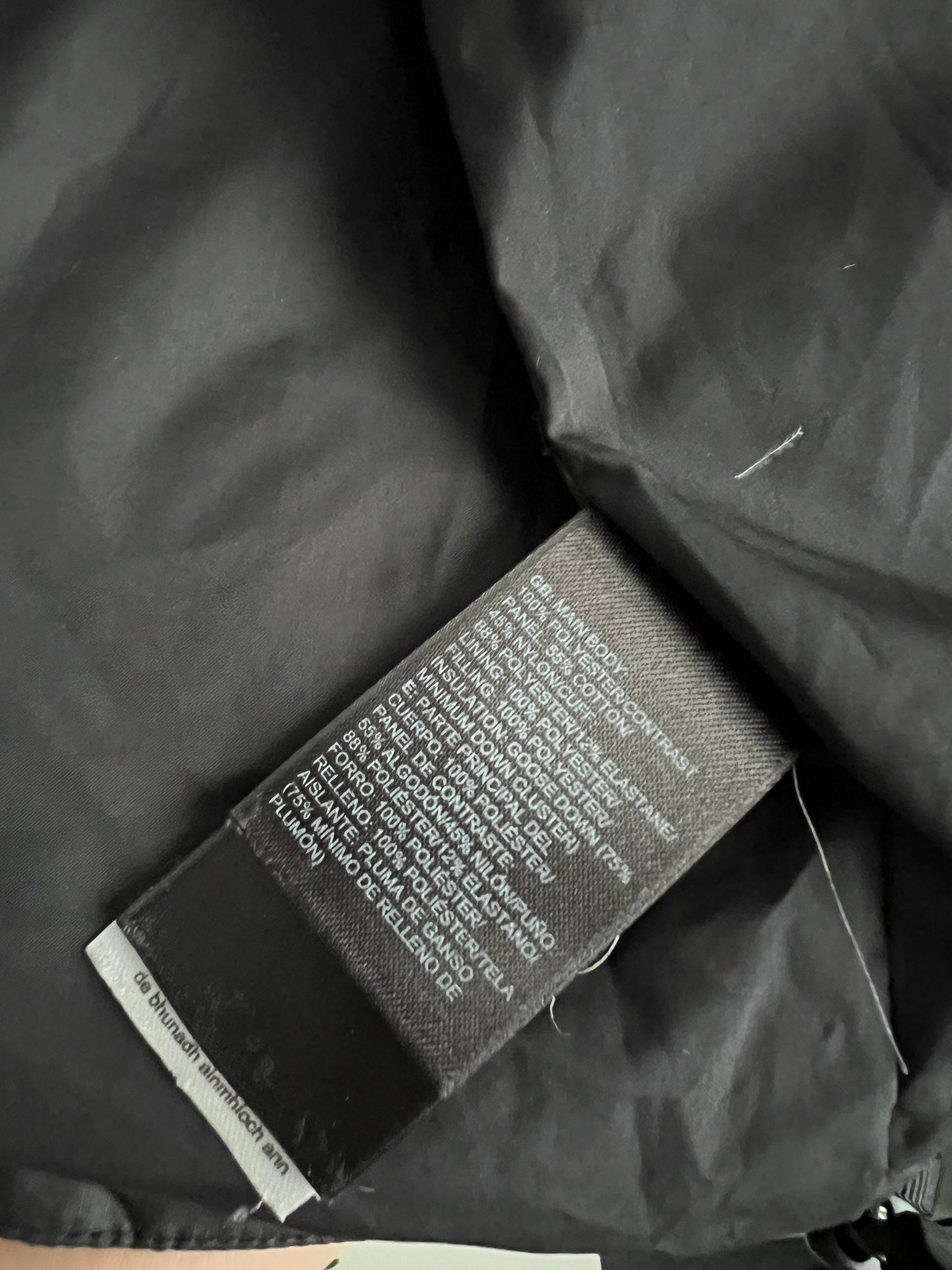 The North Face 550 Down Puffer Black Jacket