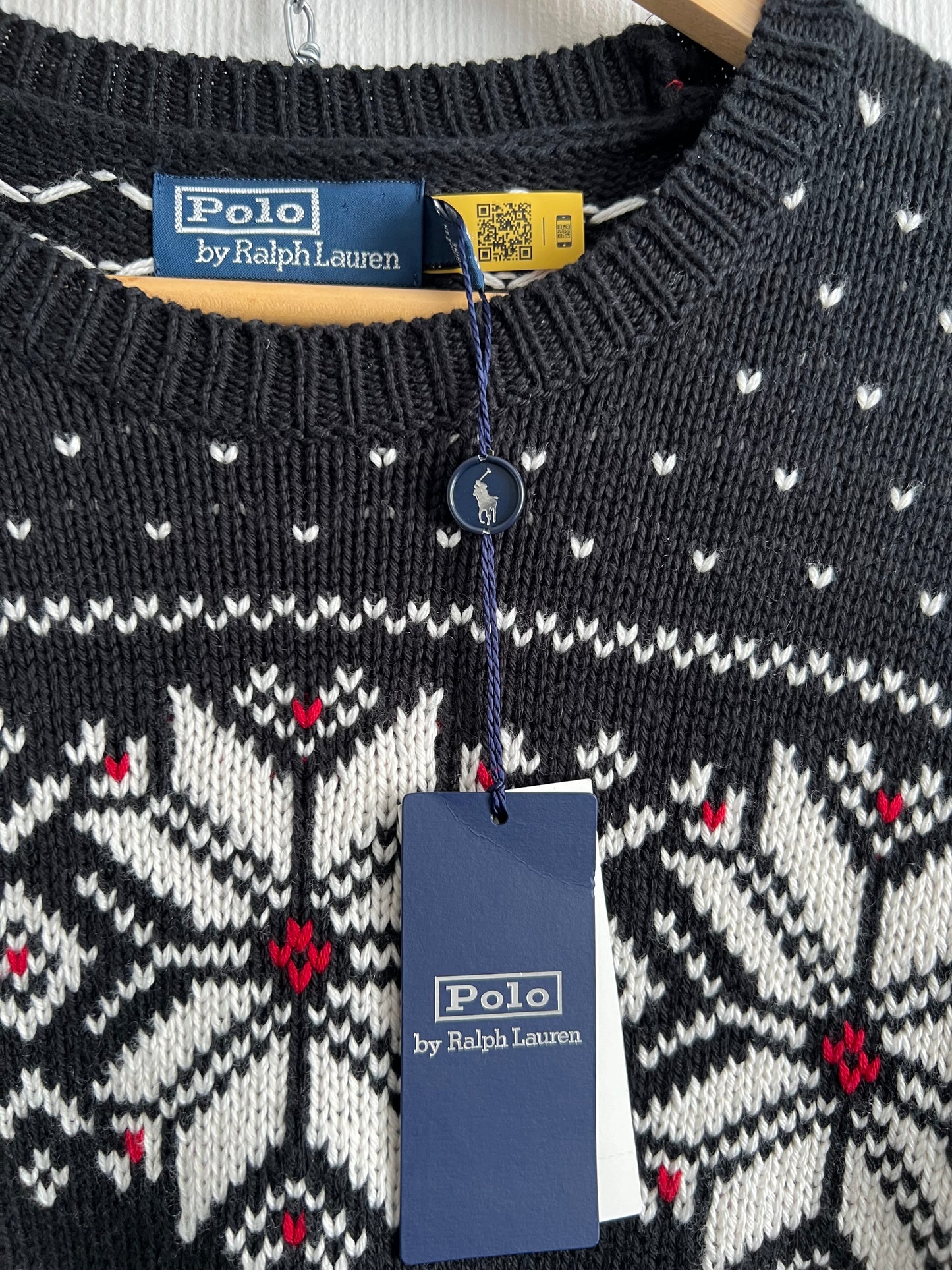 Polo Ralph Lauren Snowflake Cotton Cashmere Blend Knit Mens Sweater