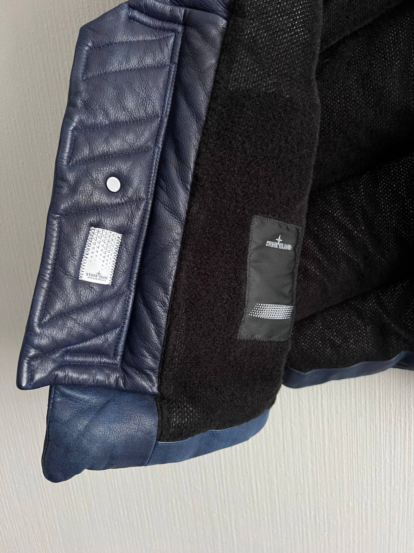 Stone Island Shadow Project AW20 Nappa Leather Utility Vest