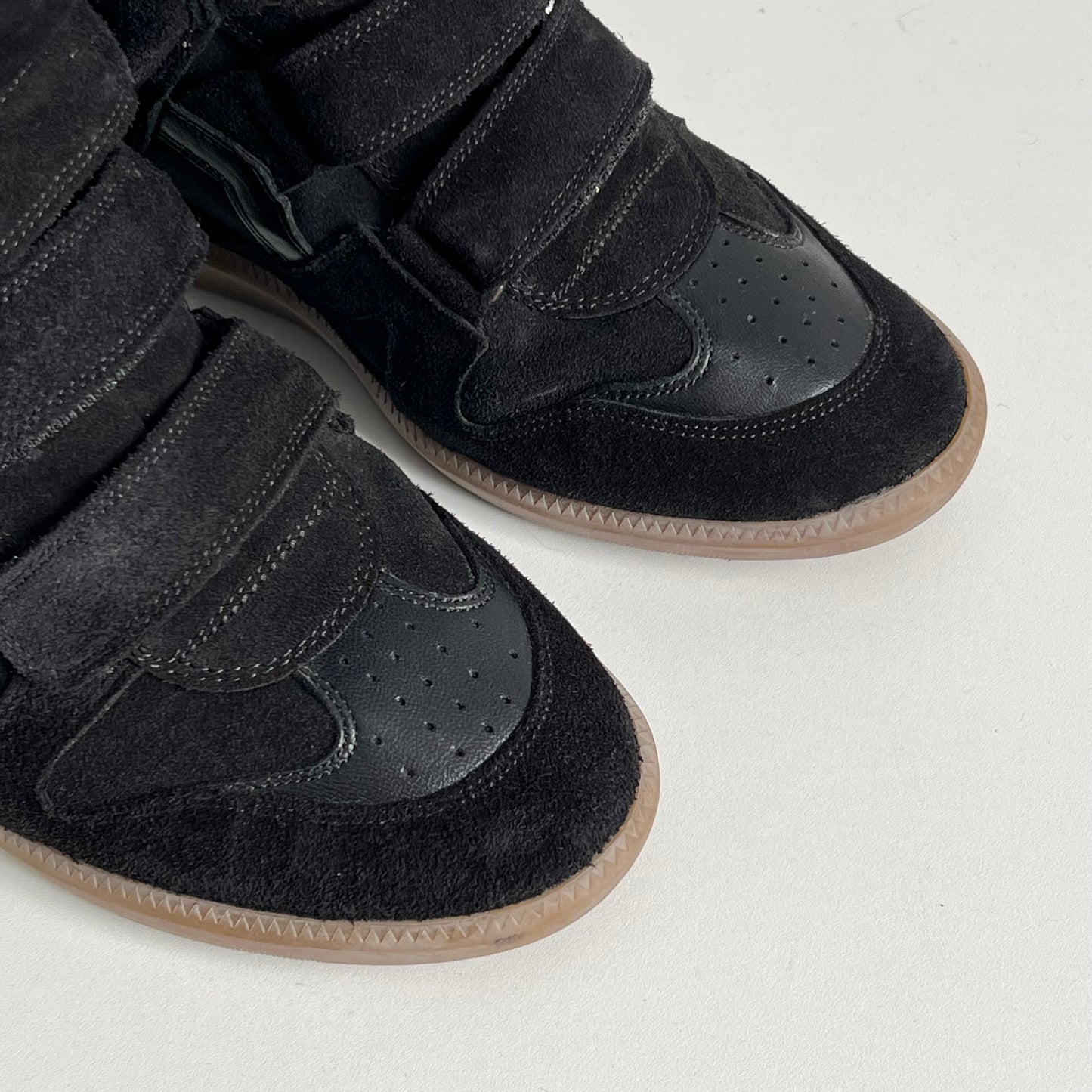 Isabel Marant Bekett Black Suede Leather Trainers Womens Shoes