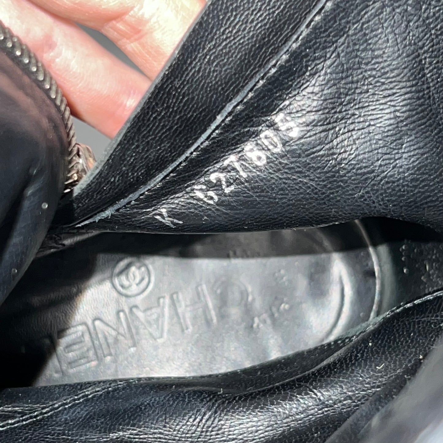 Chanel Biker Black Leather Boots with Silver Buckles
