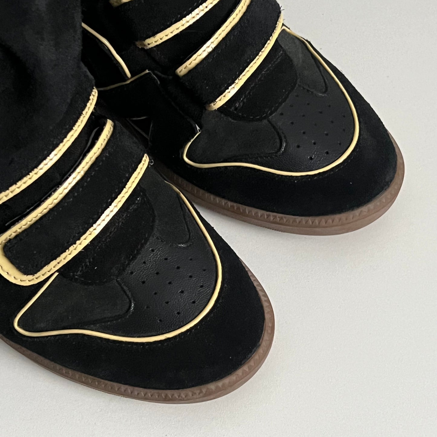 Isabel Marant Bekett Black Suede Leather Sneakers Womens Shoes