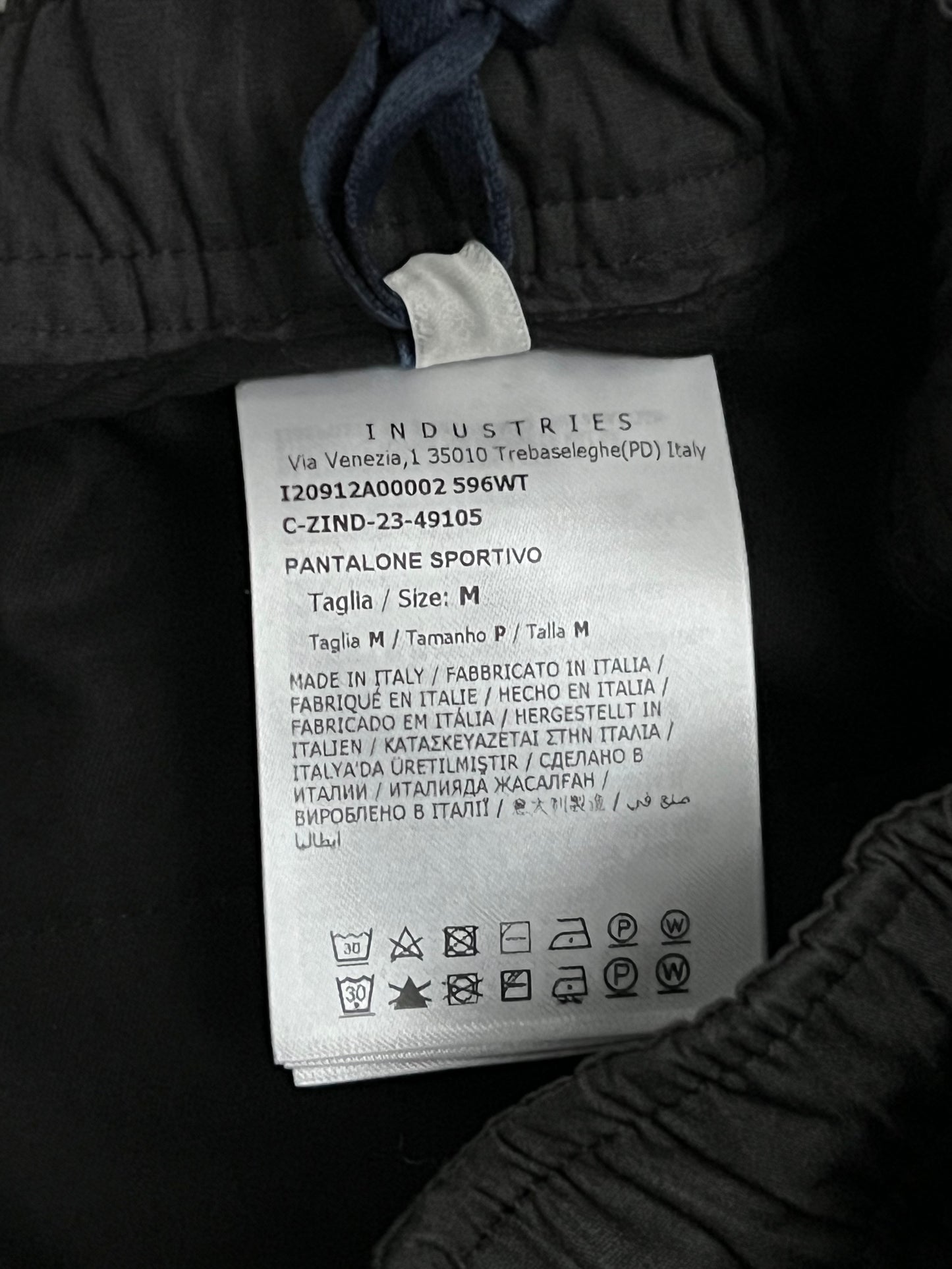 Moncler Black Cotton Mens Cargo Pants
