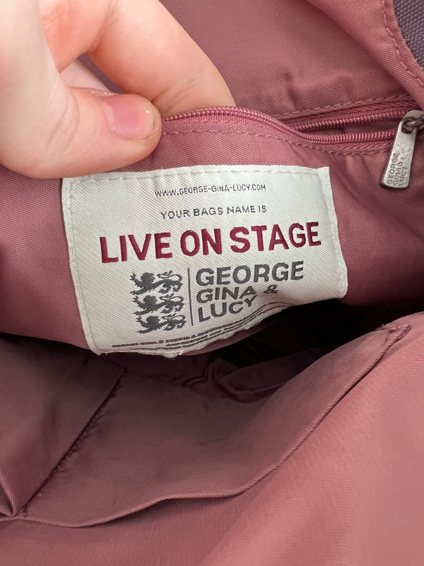 George Gina and Lucy GGL Live on stage Bag