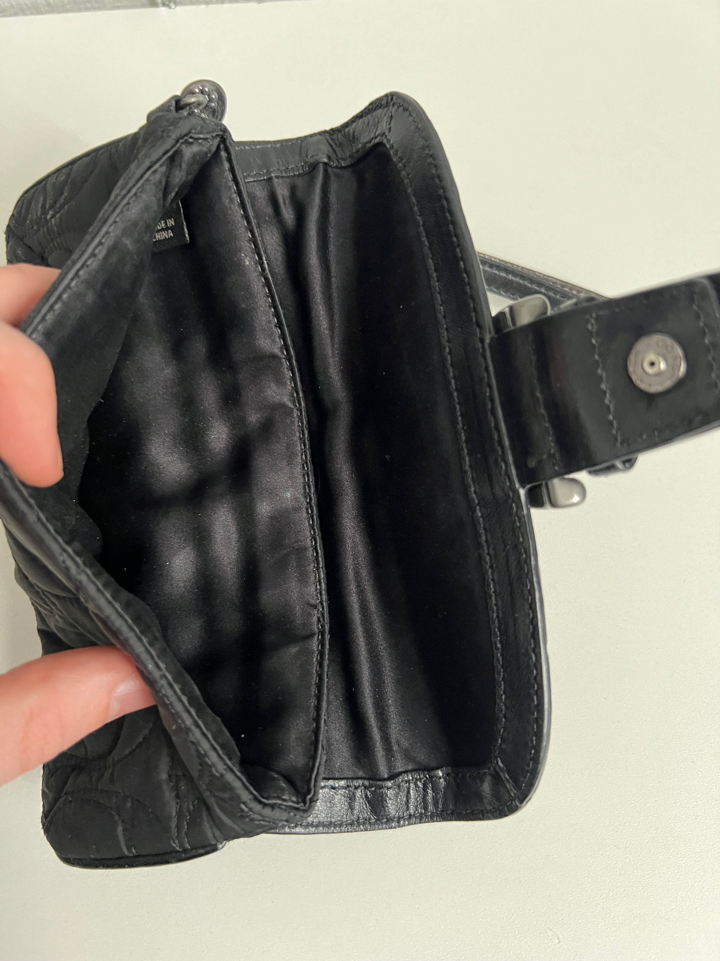 Coach Black Quilted Wristlet Wallet Wrist Bag