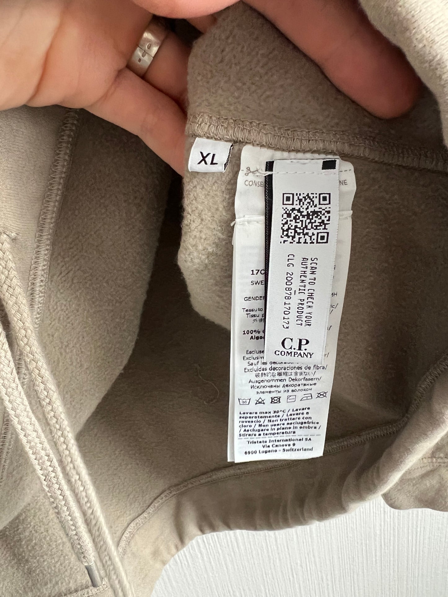 C.P. Company Logo-embroidered Cotton-fleece Sweatshirt