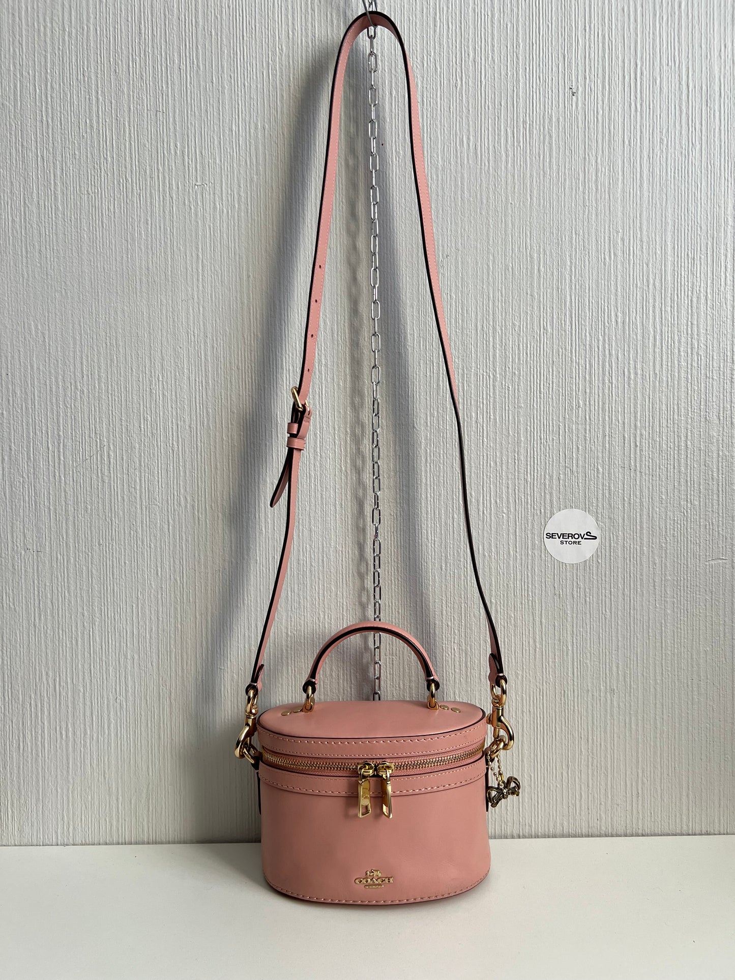 COACH Selena Gomez Pink Trail Bag