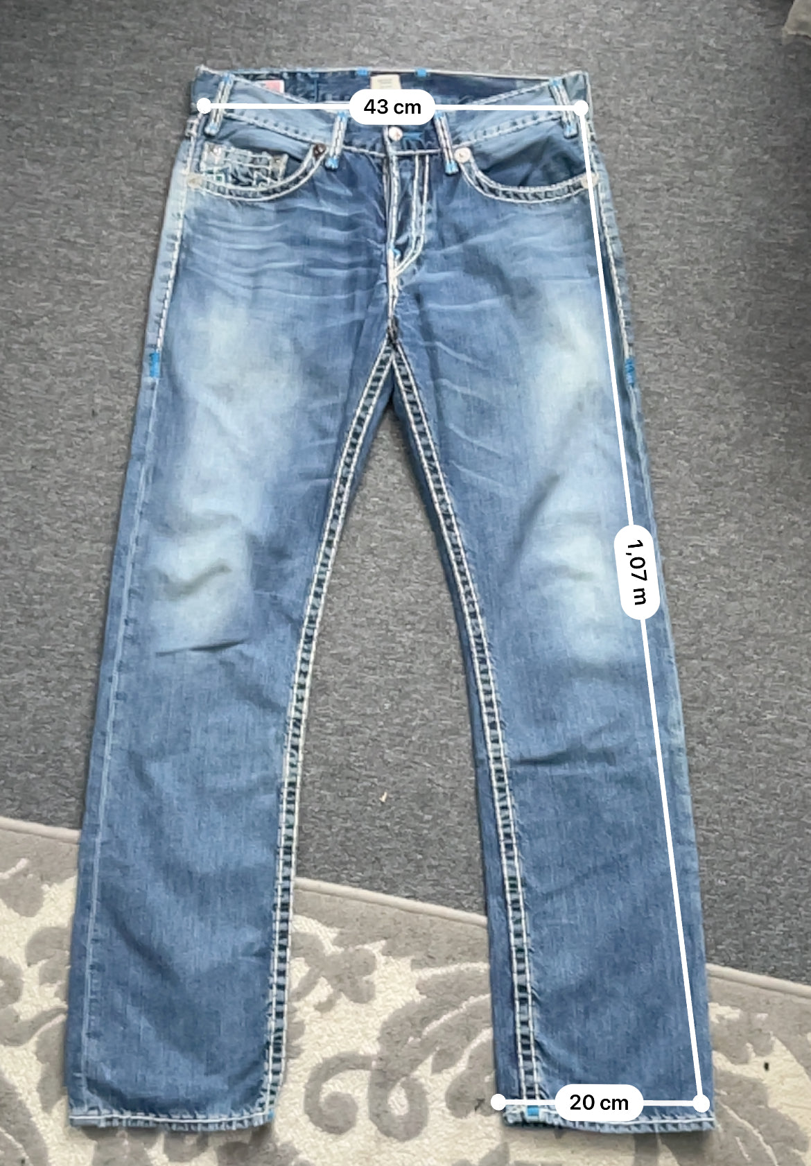 True Religion Vintage Logan Super T Mens Denim Pants