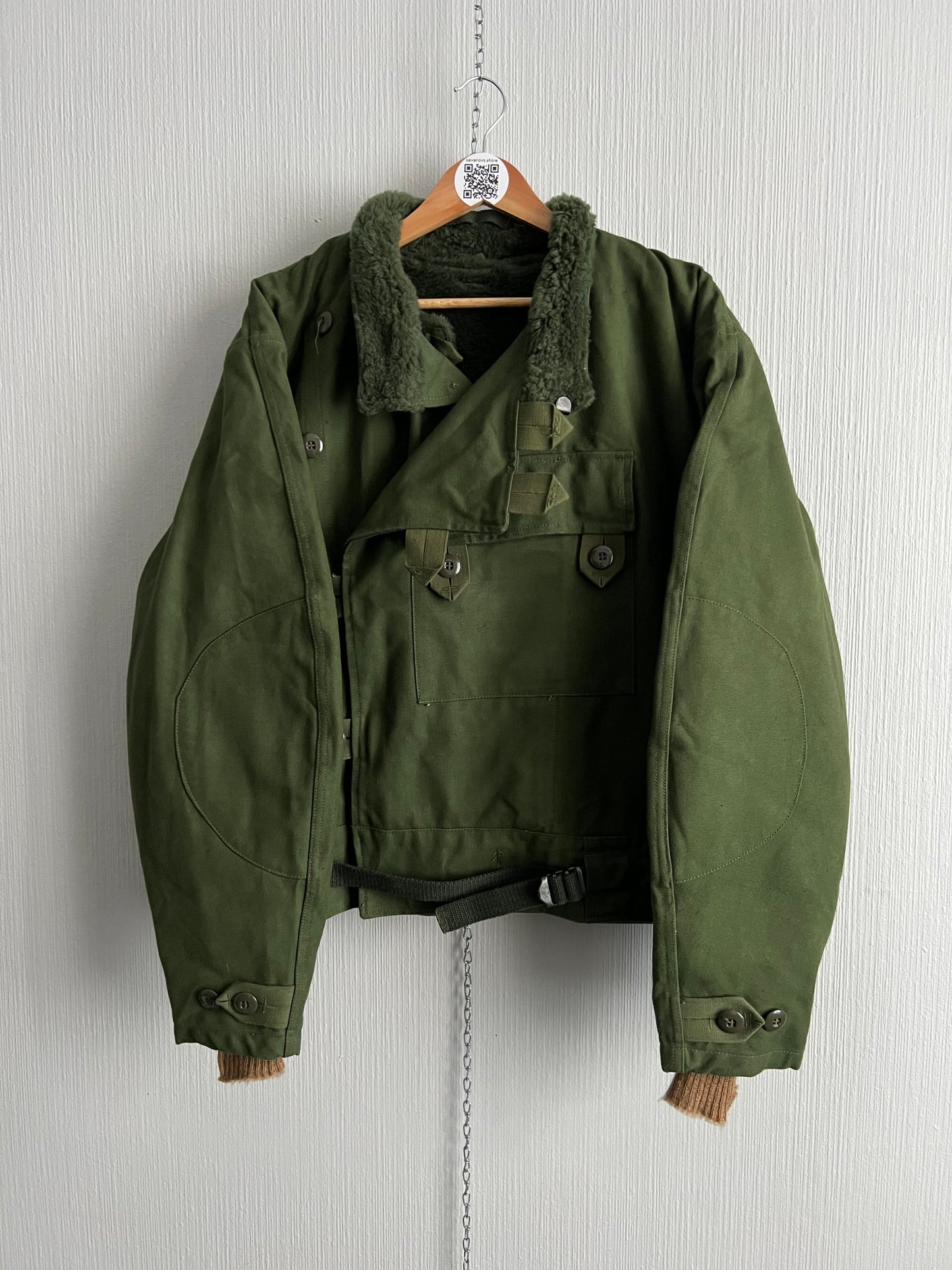 Authentic Vintage 60s Swedish Military Motorcycle Jacket worn by Pharrell Williams