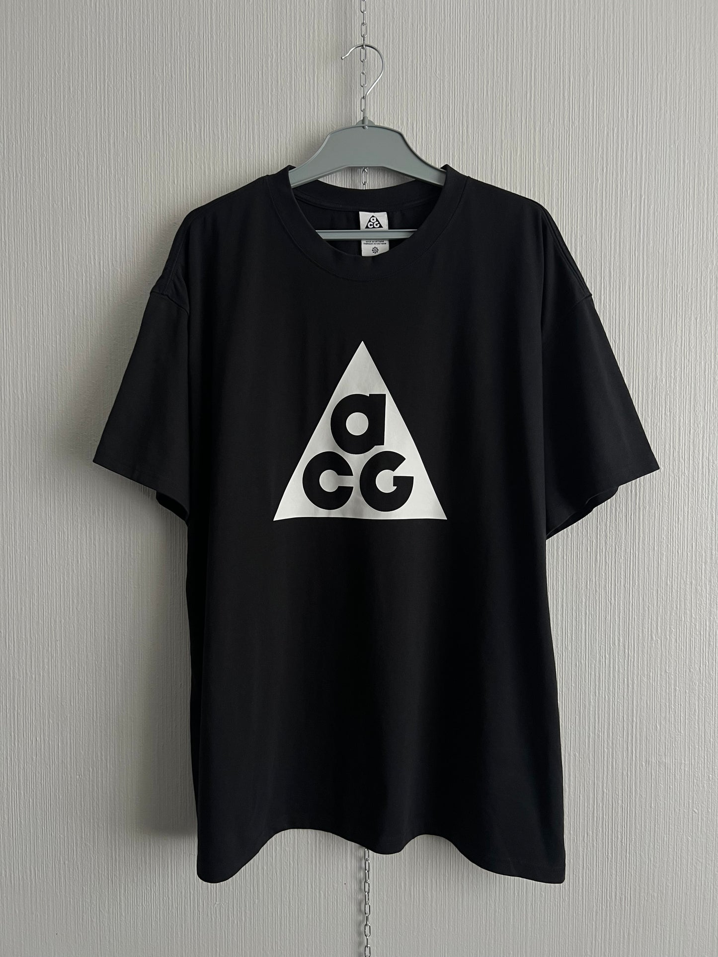 Nike ACG Big Logo Black Cotton T-shirt