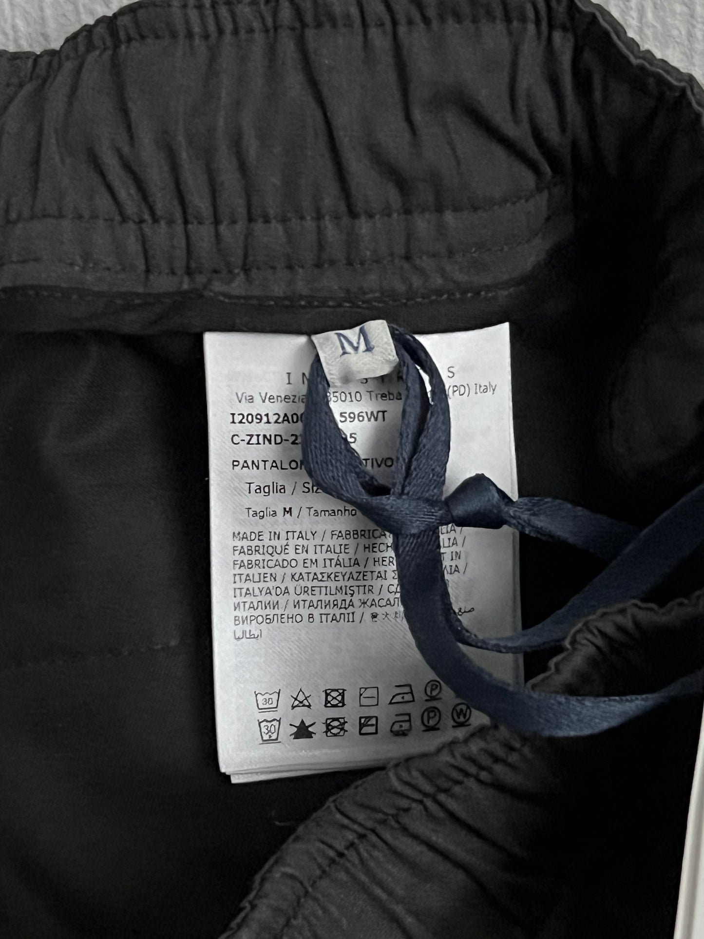 Moncler Black Cotton Mens Cargo Pants