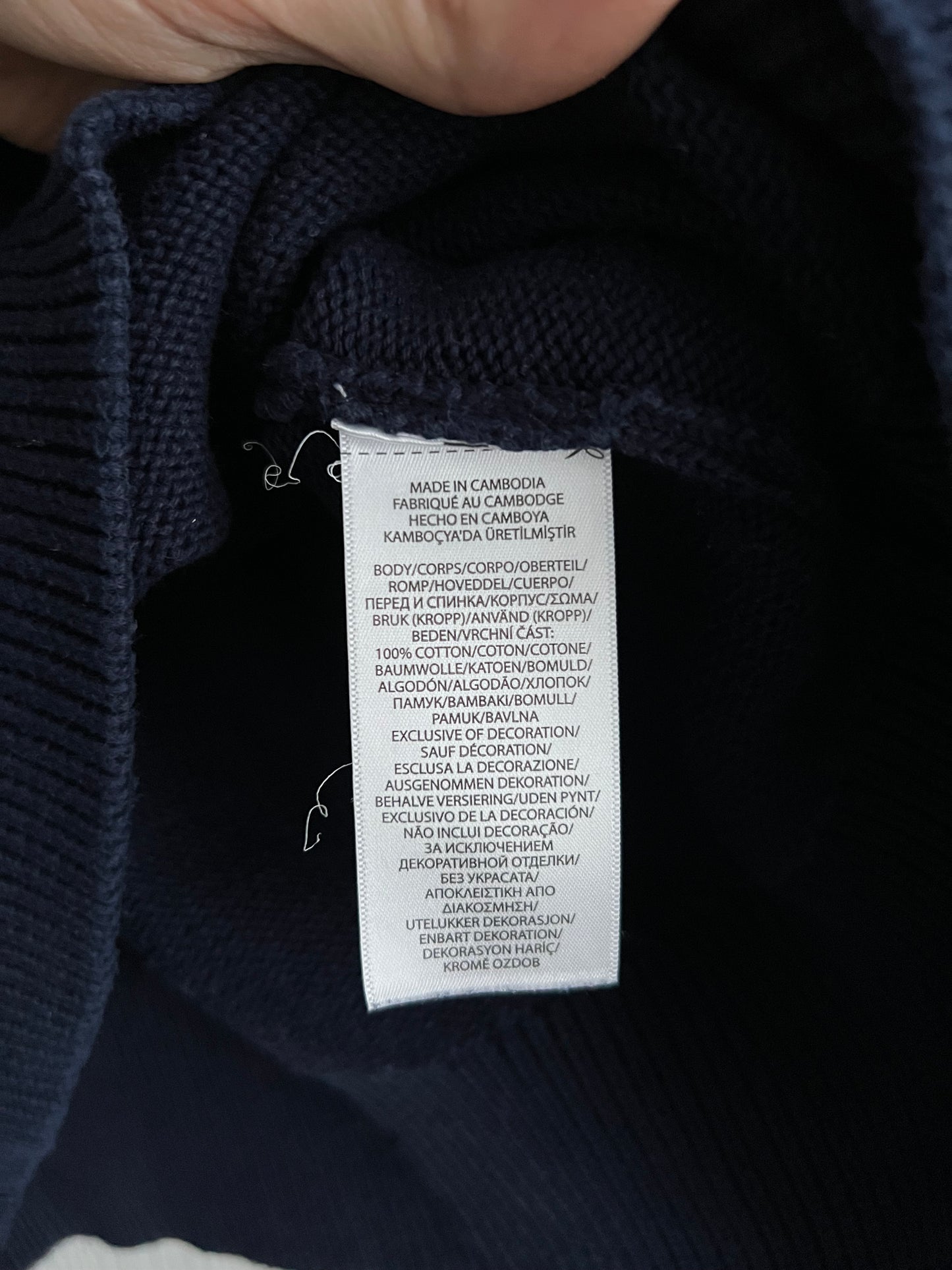 Polo Ralph Lauren Men’s Navy Cotton Turtleneck