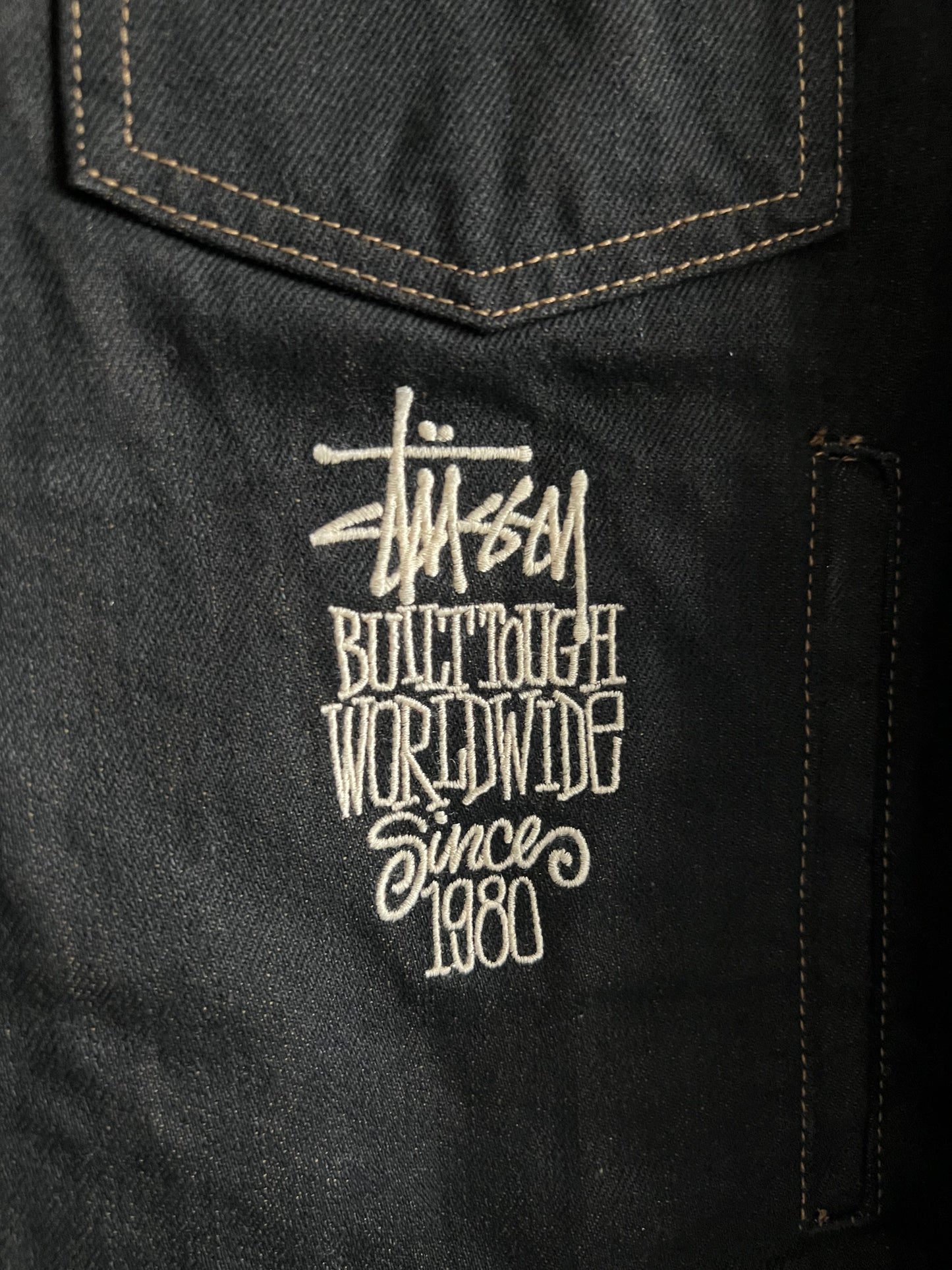 Stussy X Levis Black Denim Jacket Unisex