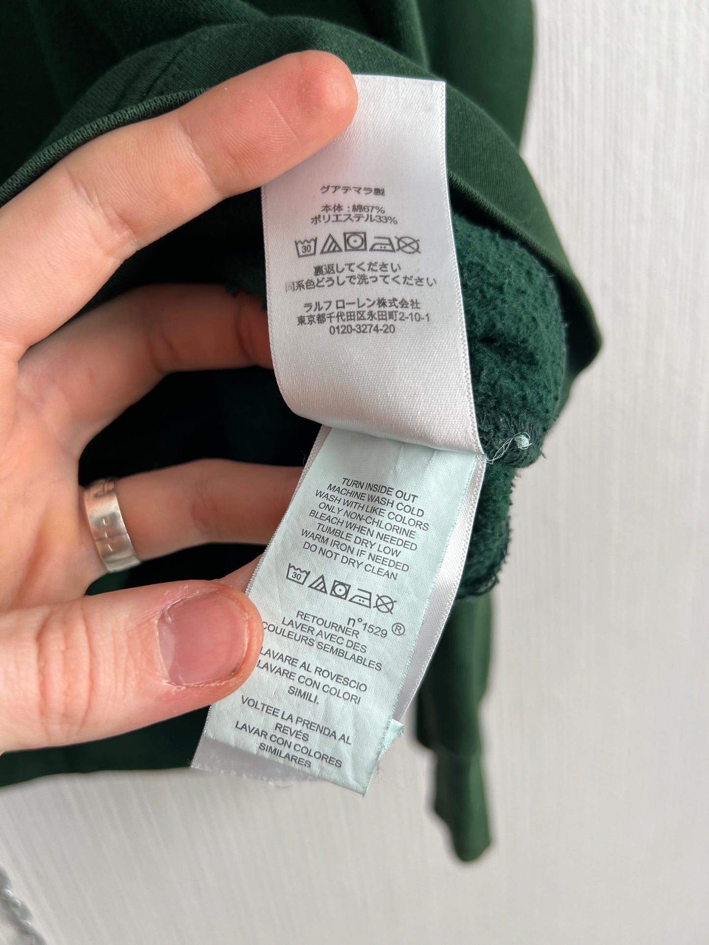 Polo Ralph Lauren Green Polo Bear Pony Hoodie