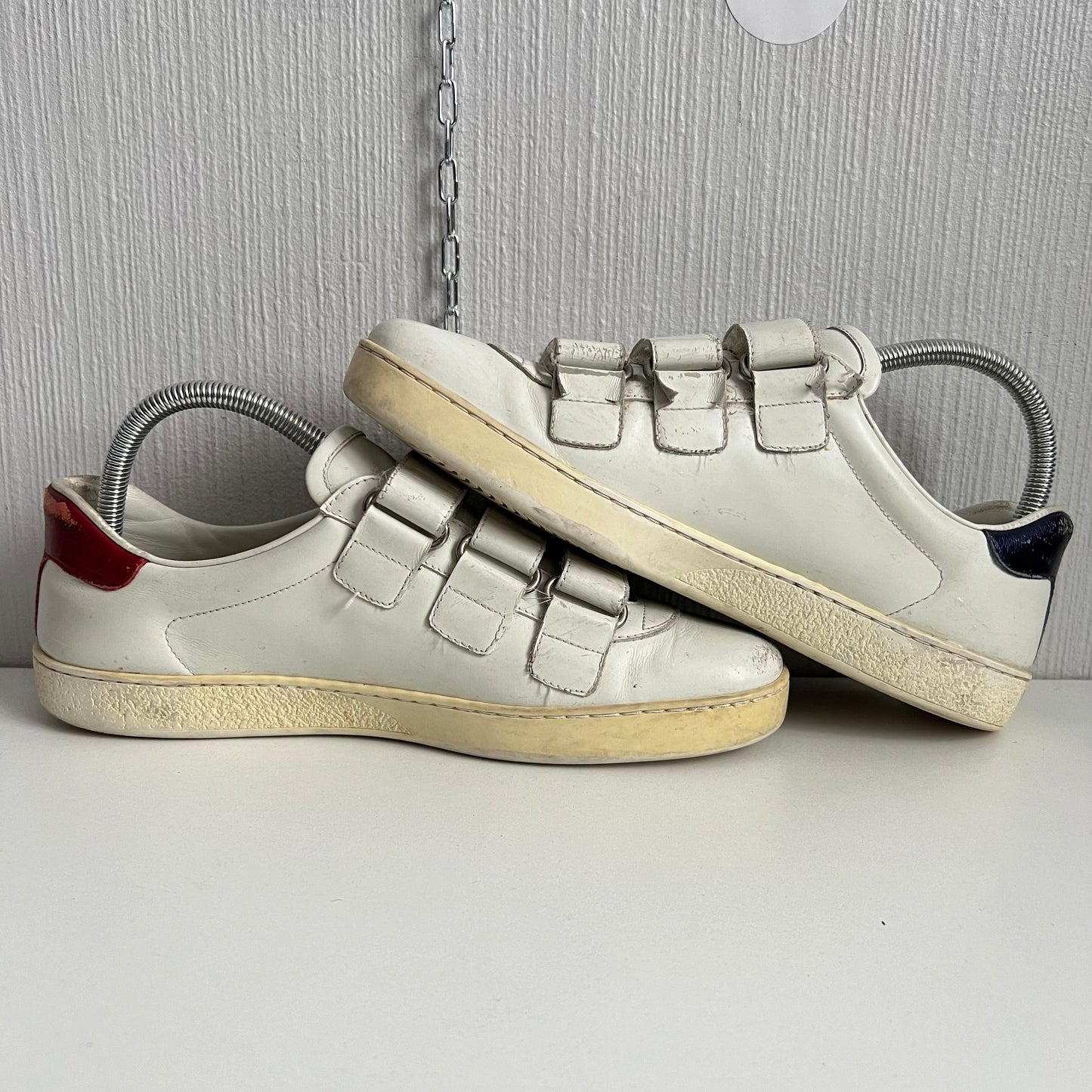Gucci Ace Velcro Leather Shoes
