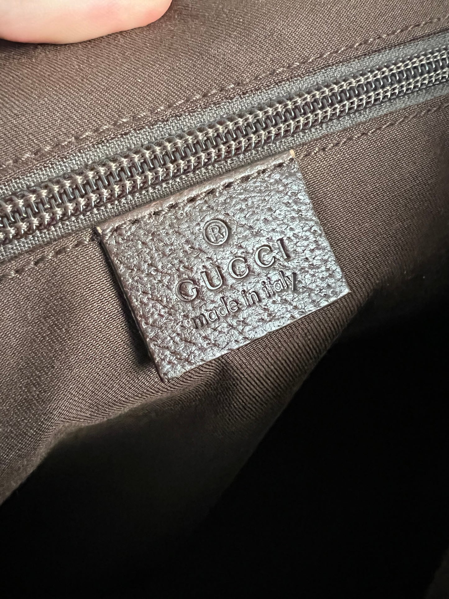 Gucci GG Monogram Canvas Flap Messenger Bag