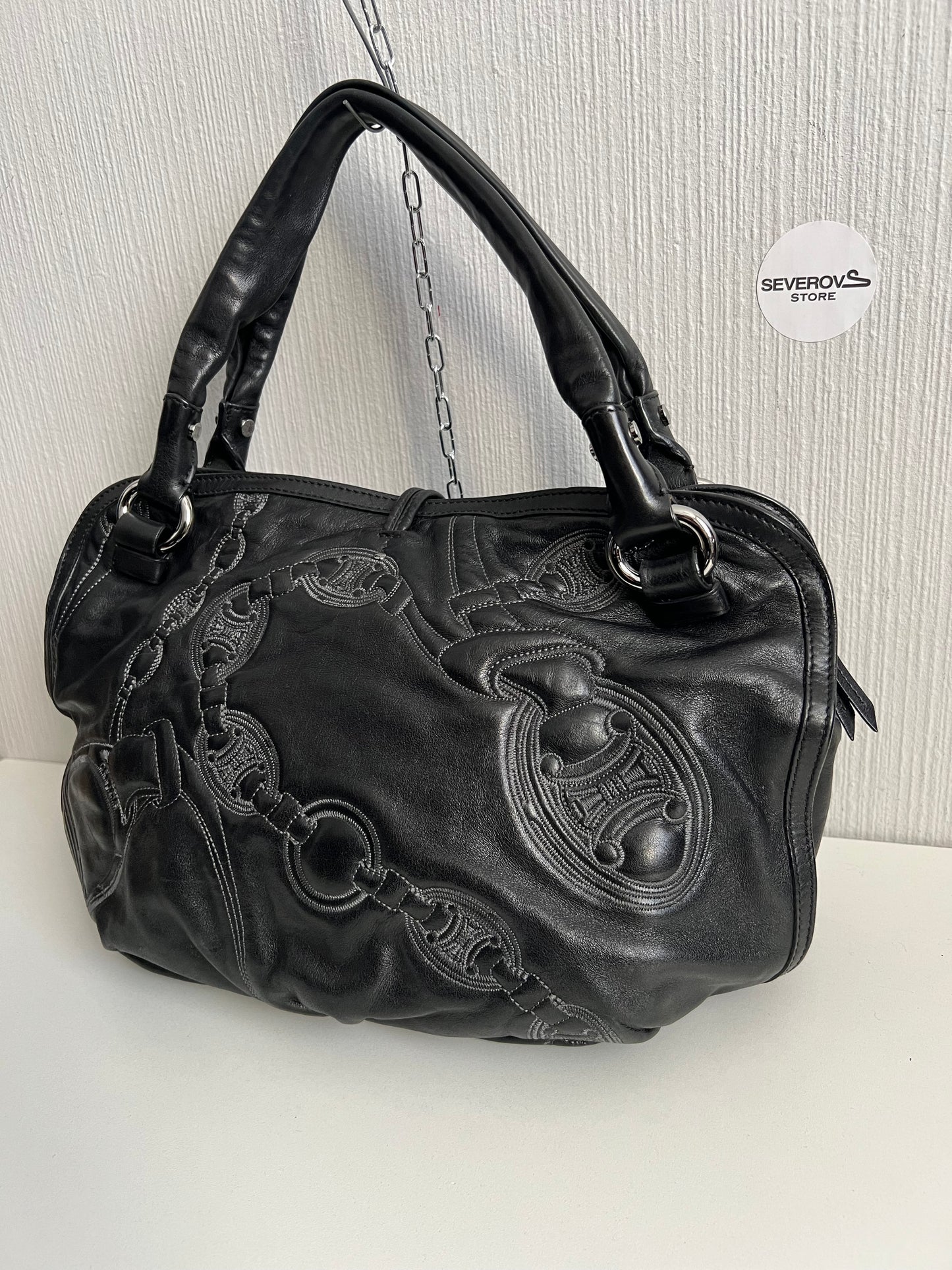Celine Black Bittersweet Leather Handbag