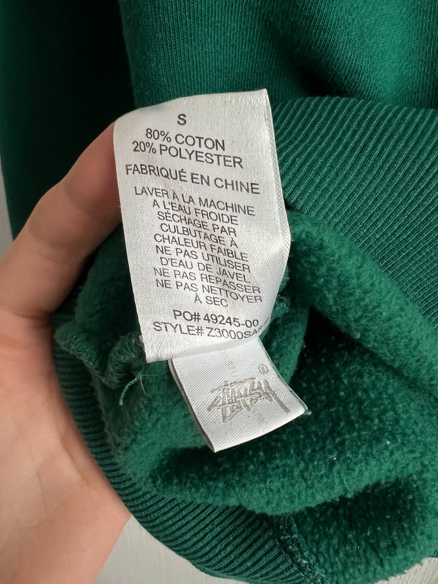 Stussy Green Cotton Crewneck