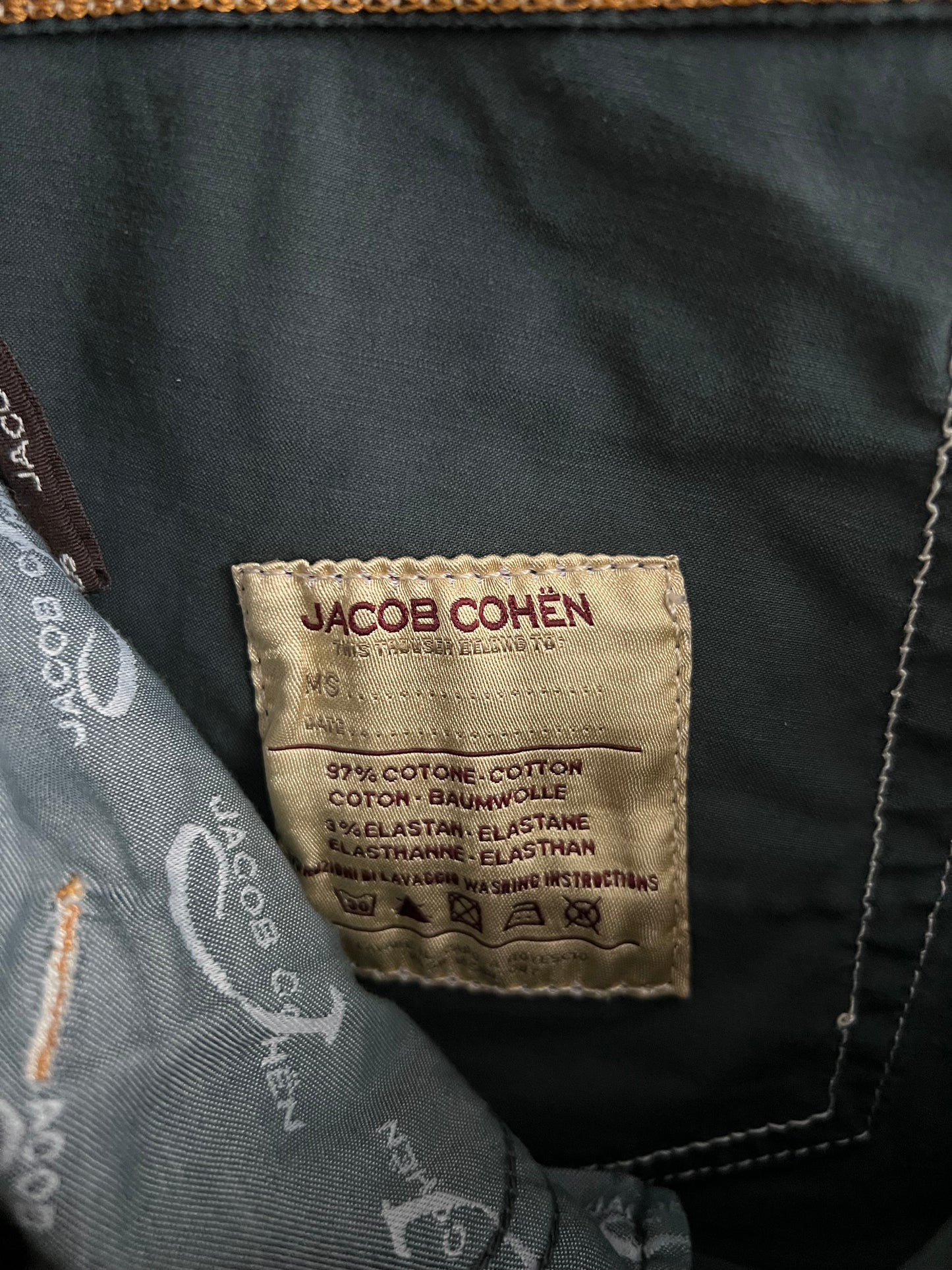 Jacob Cohen 711 Model Mens Dark Green Pants