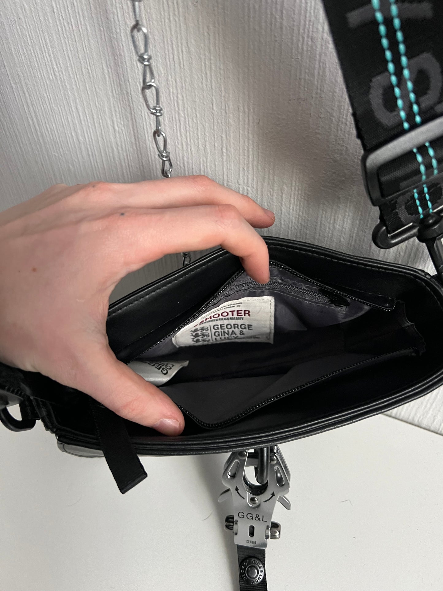 George Gina & Lucy 6 Shooter Black Womens Bag