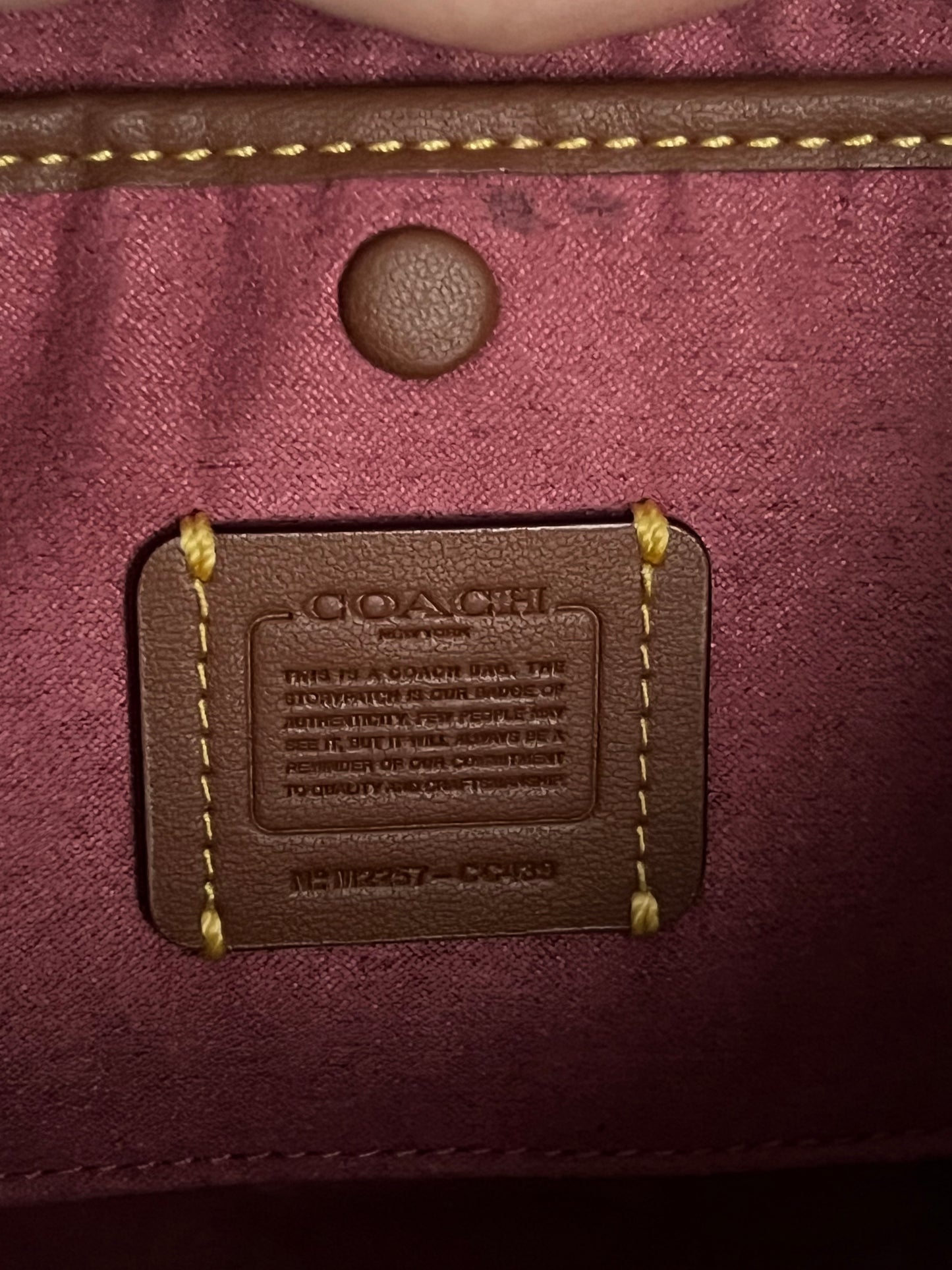 Coach Luna Pink Pebbled Leather Shoulder Bag