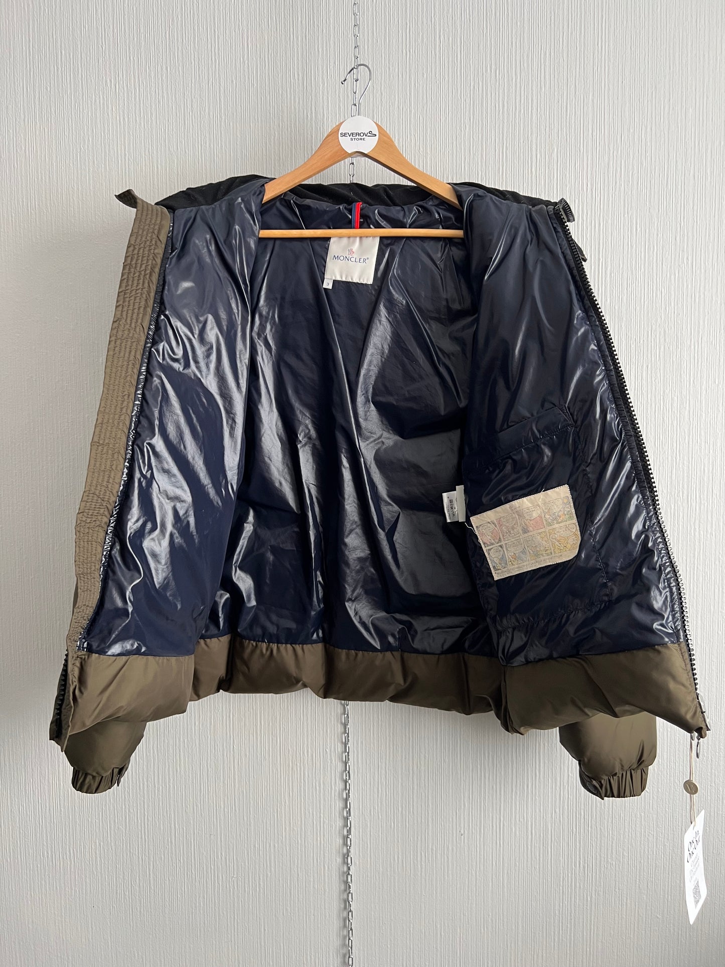 Moncler Maya Mens Khaki Down Jacket