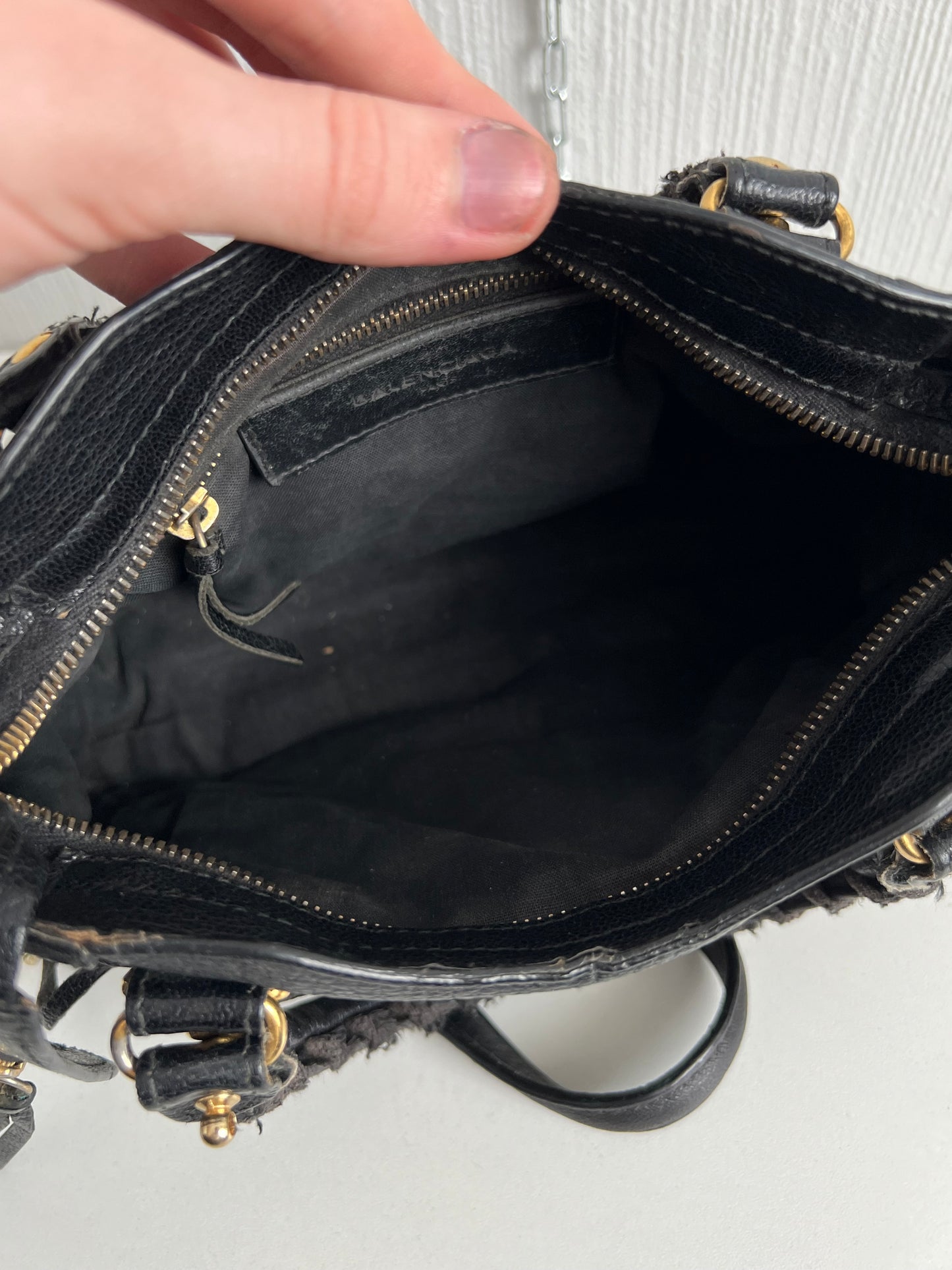 Balenciaga City Bag Mini in Black Leather