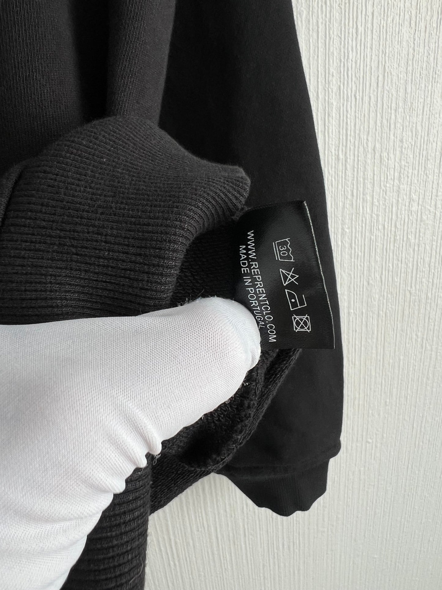Represent Mens Black Cotton Hoodie